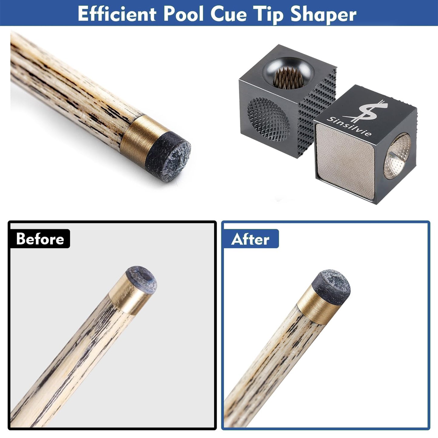 5-in-1 Pool Cue Tip Tool