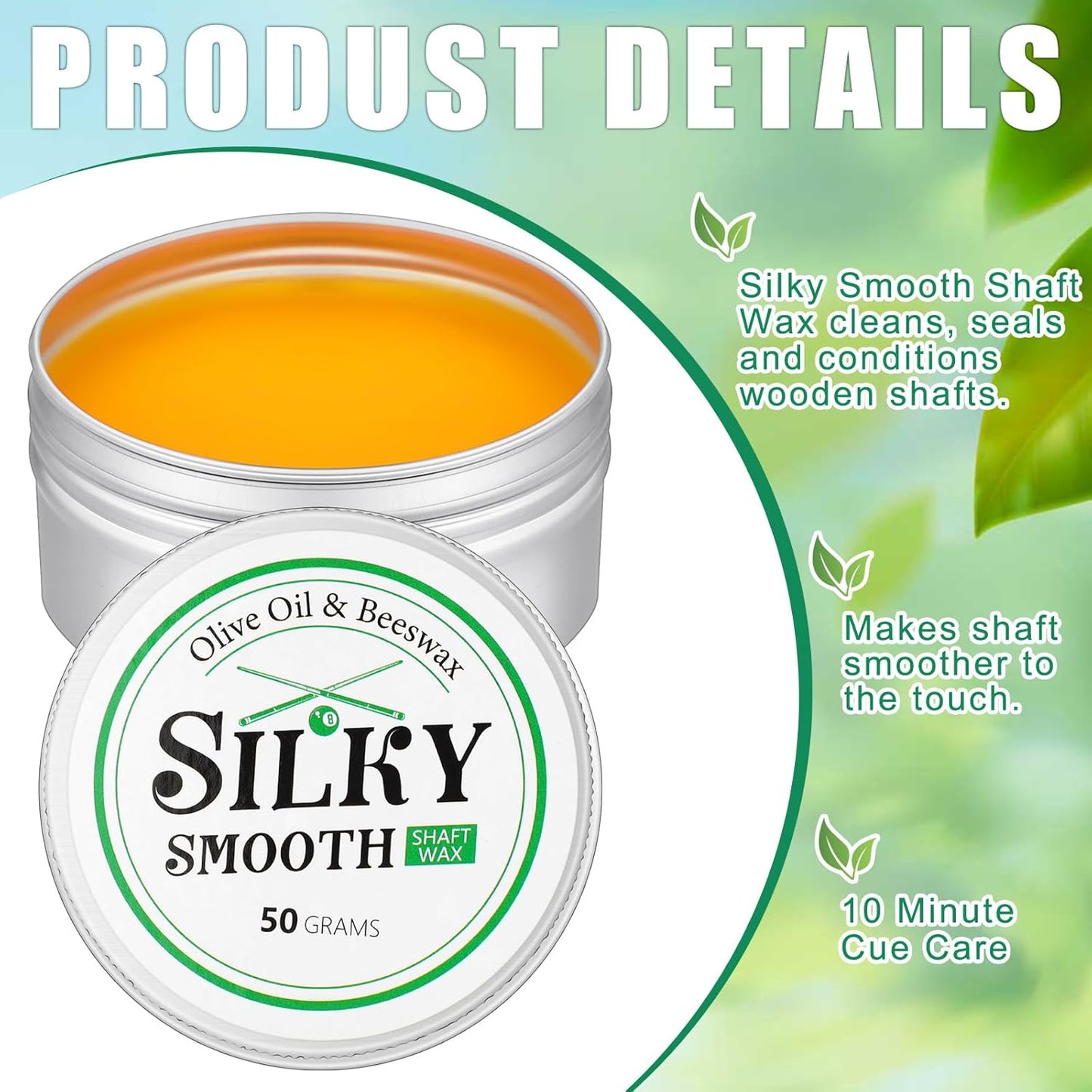 Pool Cue Shaft Wax 3-Pack