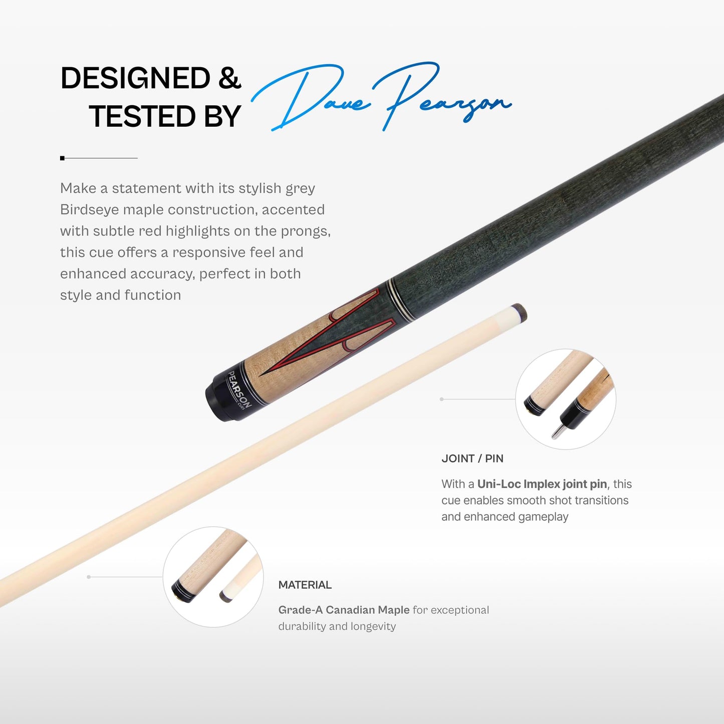 PEARSON Prestige 58" Maple Pool Cue