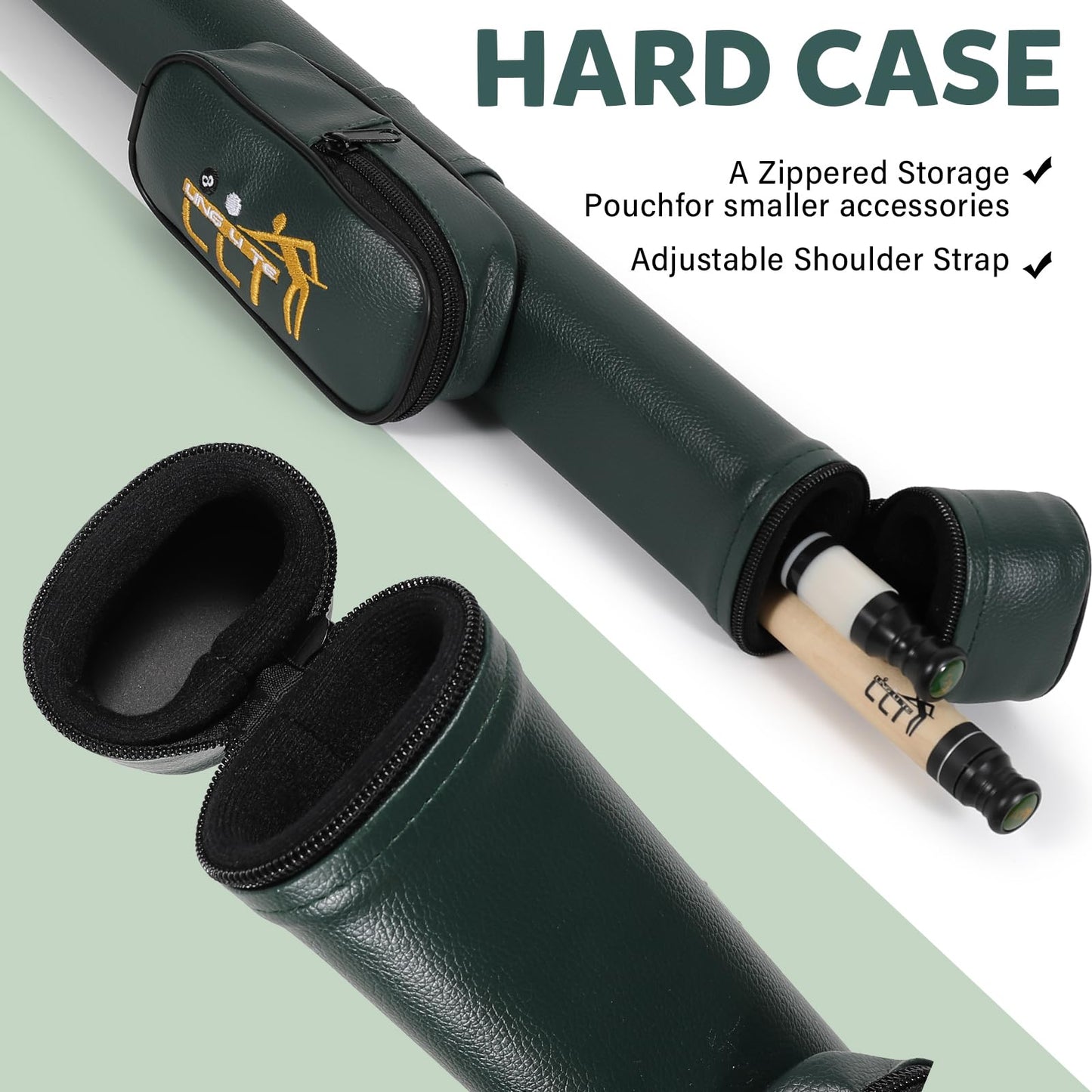 58" Maple 2-Piece Pool Cue – 18–21oz