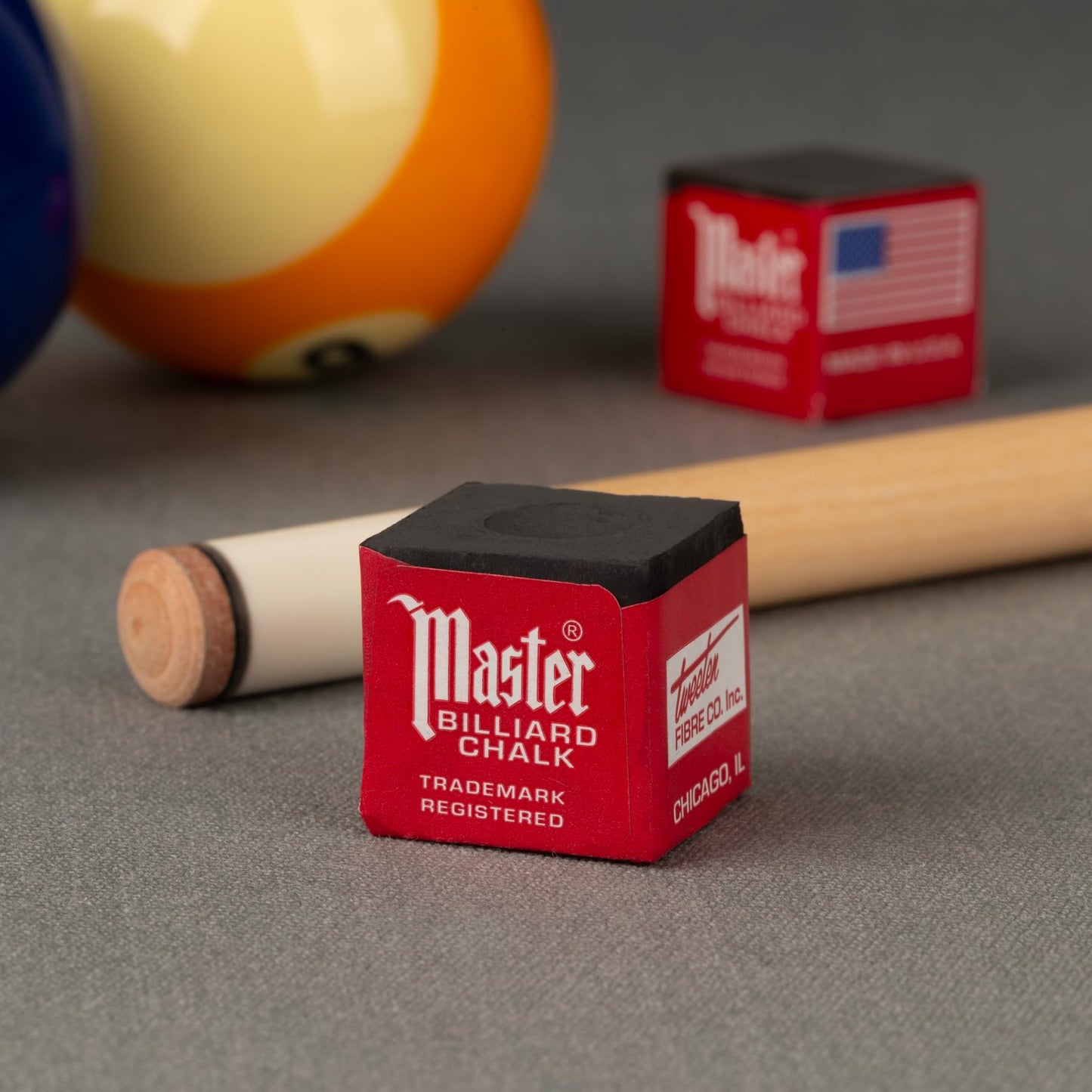 Master Billiard/Pool Cue Chalk Box, 12 Cubes