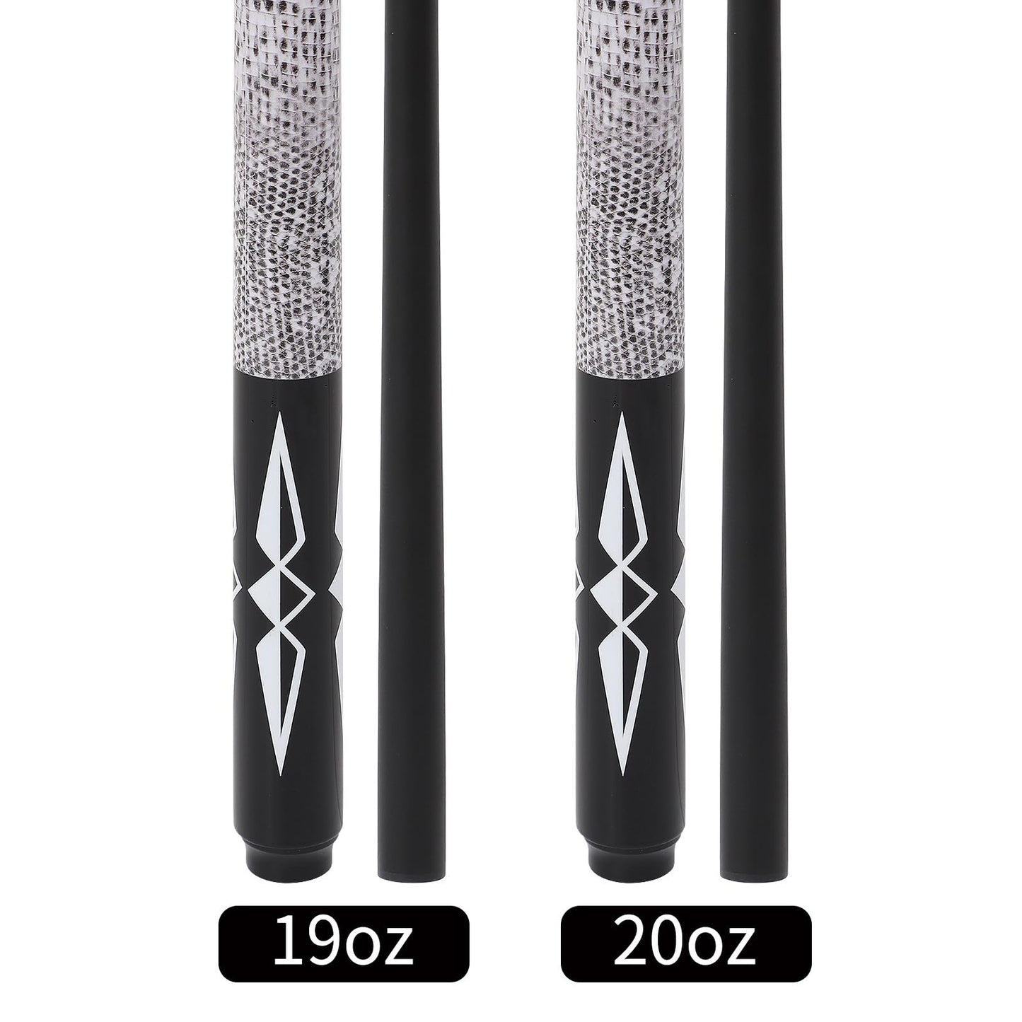 58" Fiberglass Graphite Pool Cue Sticks – 18-21oz