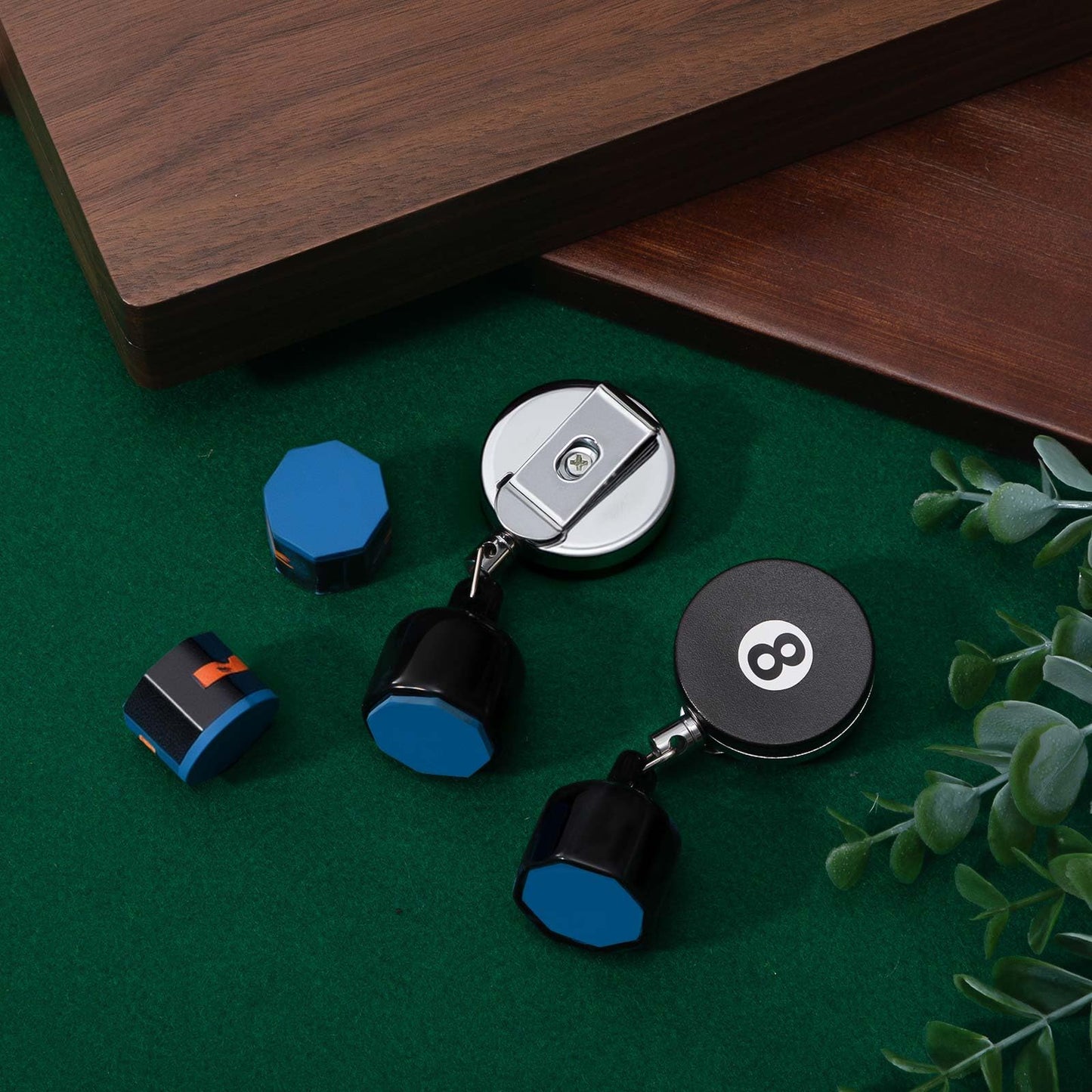 Lewtemi Retractable Pool Cue Chalk Holder – 2pcs