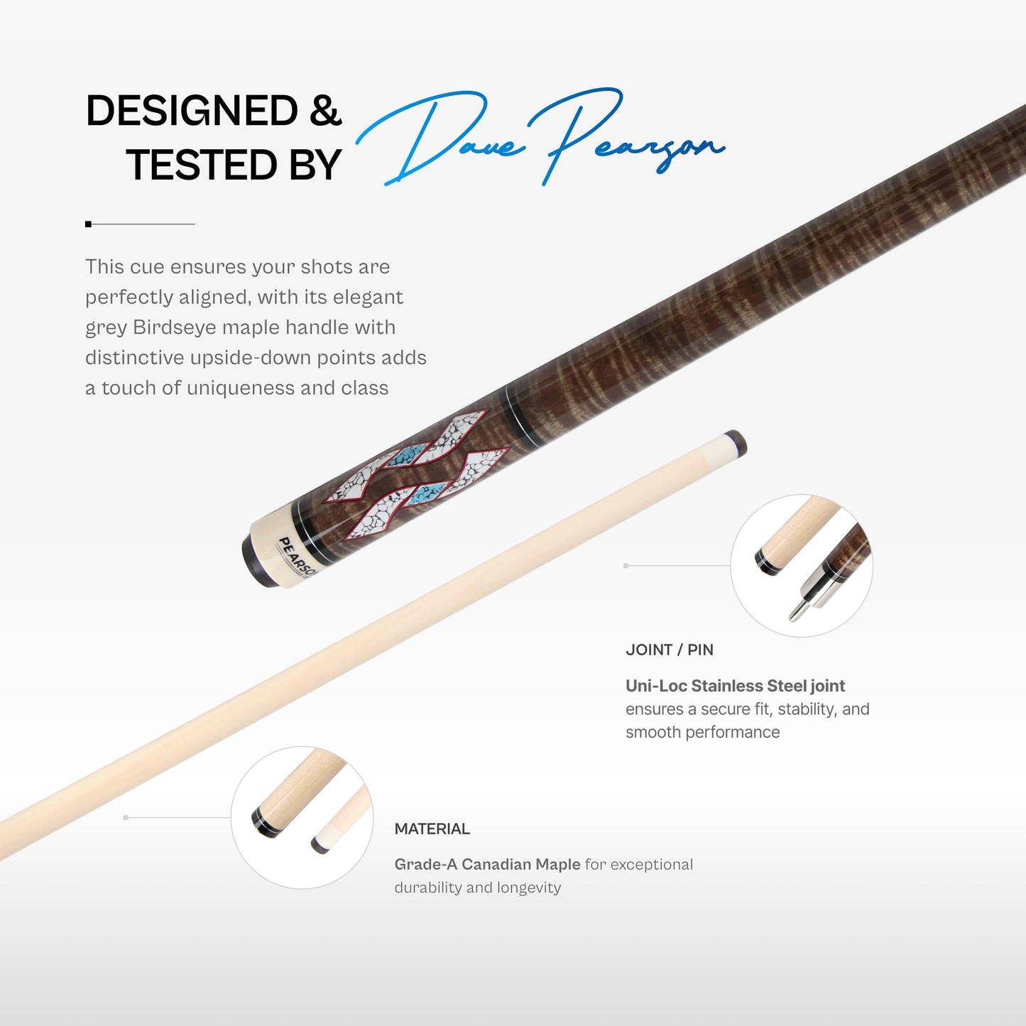 PEARSON Prestige 58" Maple Pool Cue