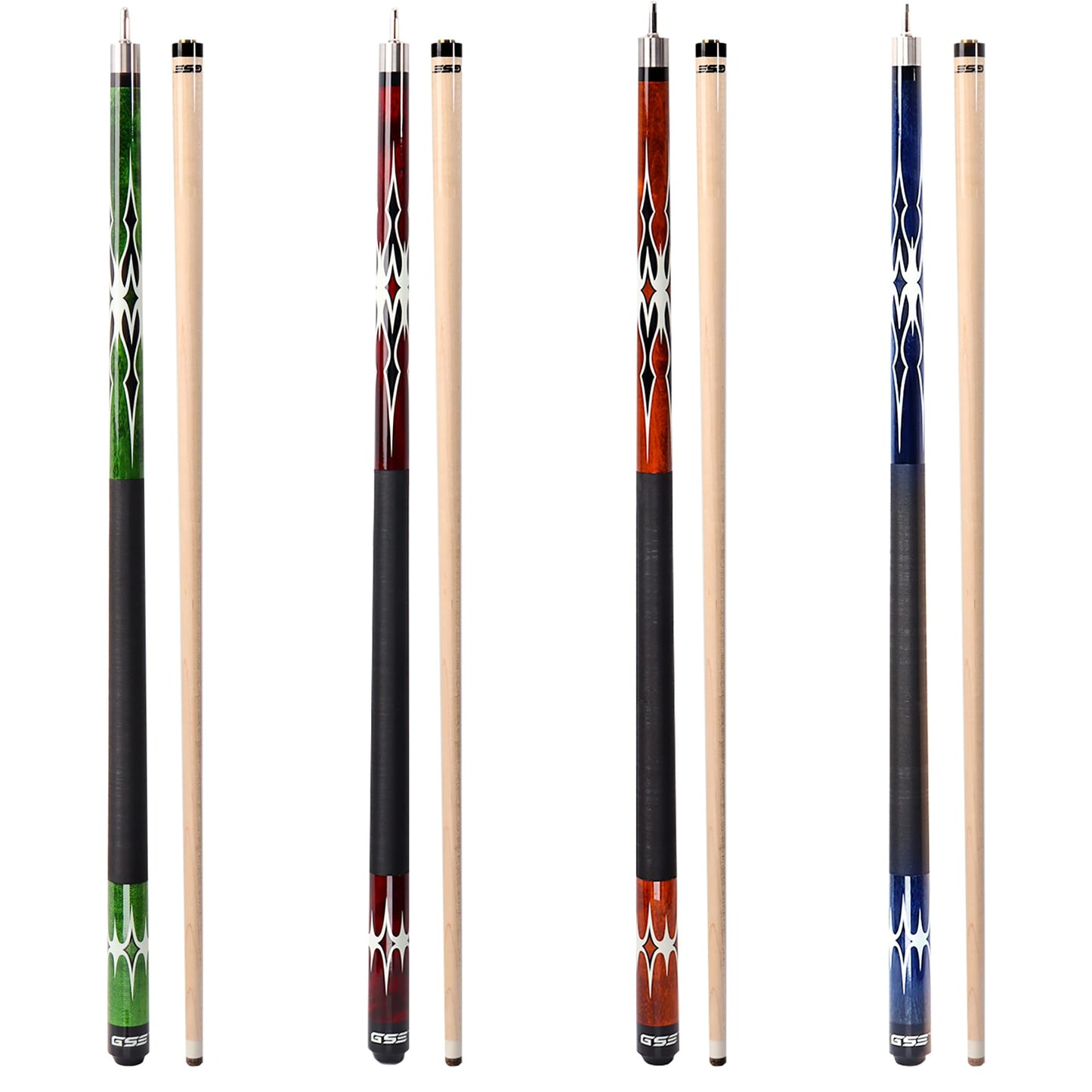 GSE 58" 2-Piece Maple Pool Cue – 18-21oz