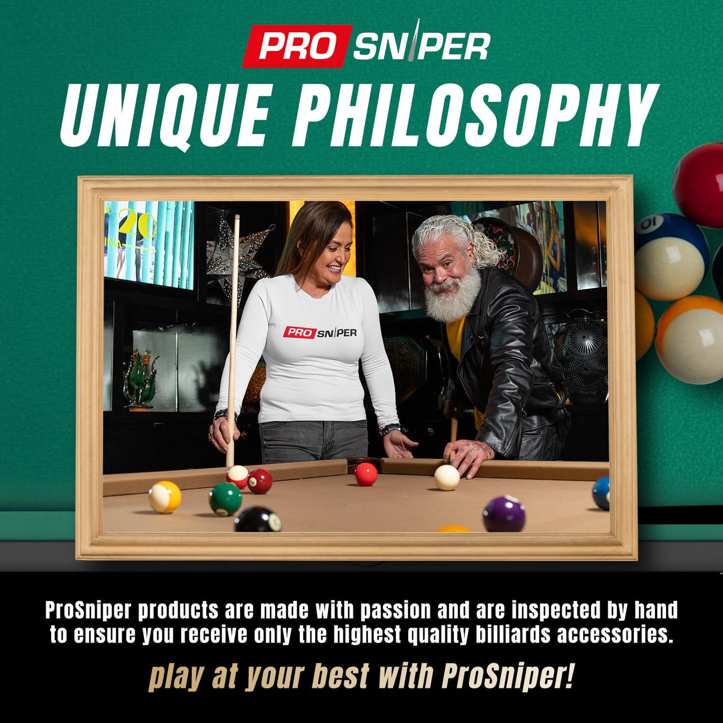 Premium 4-Pack 58" Maple Pool Cues