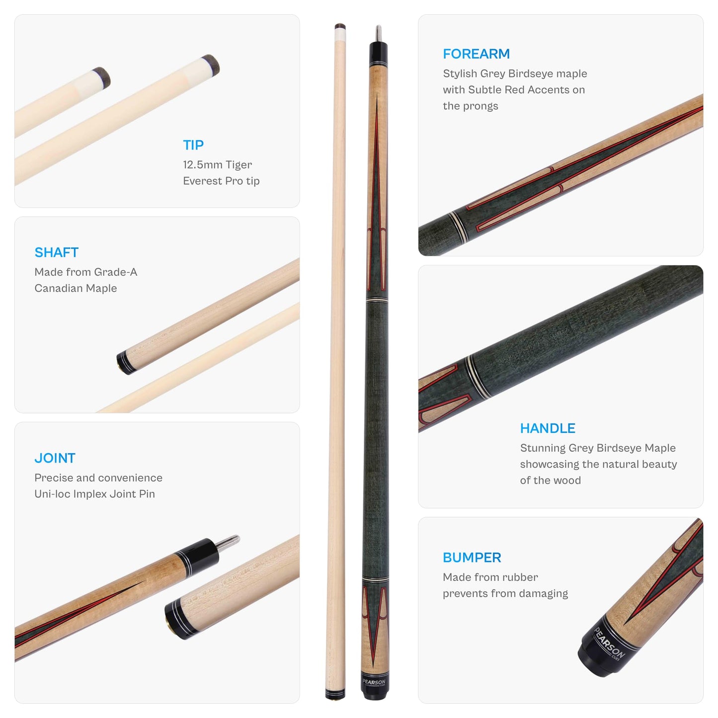 PEARSON Prestige 58" Maple Pool Cue