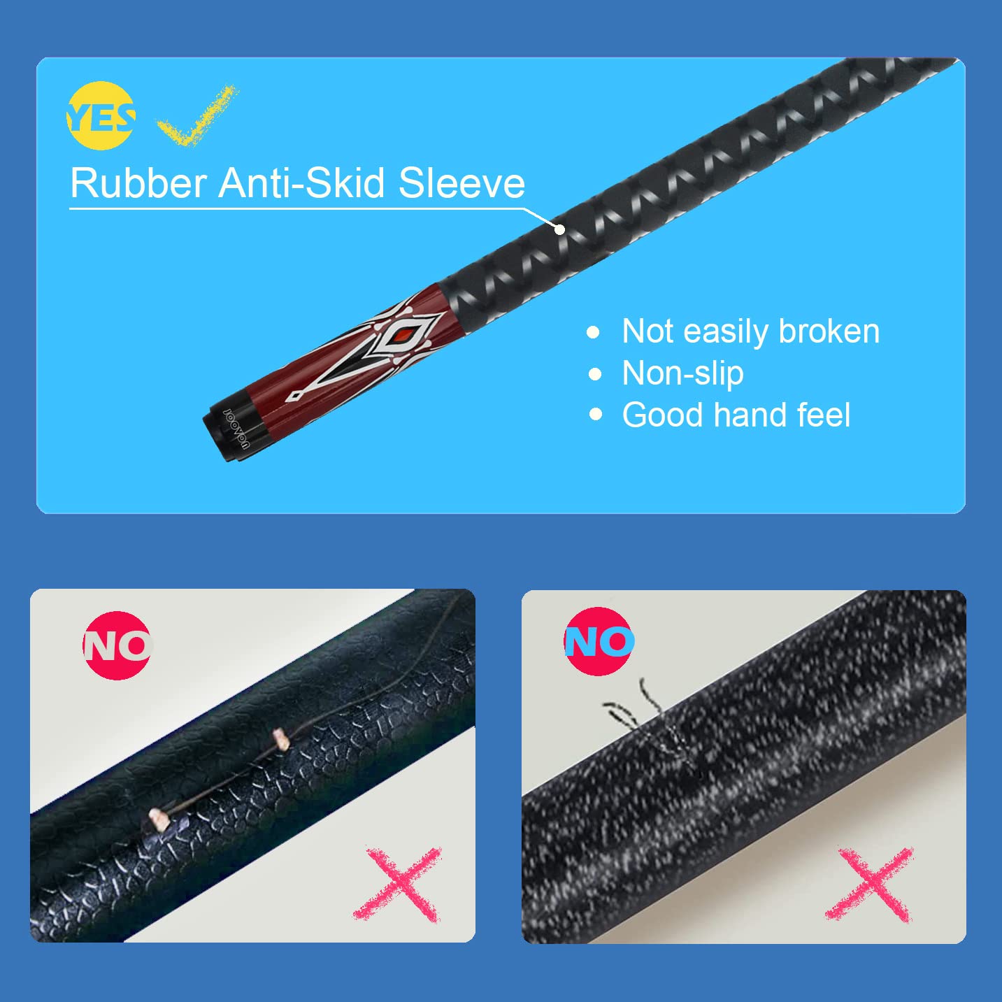 Pool Cue Set – 2 or 4 Pack, 58", 13mm Tip