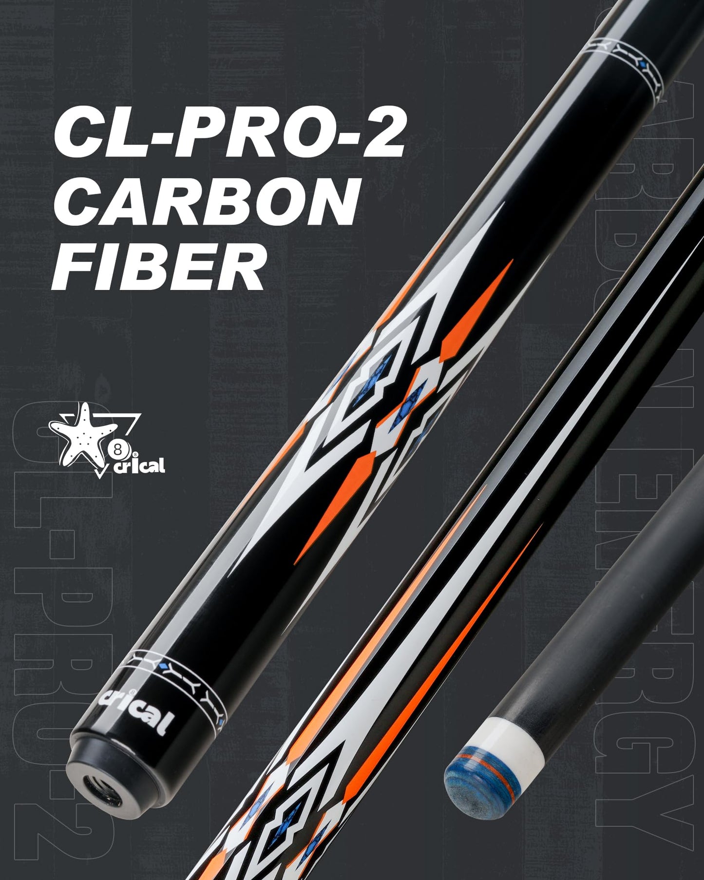 CRICAL 58" Carbon Fiber Pool Cue