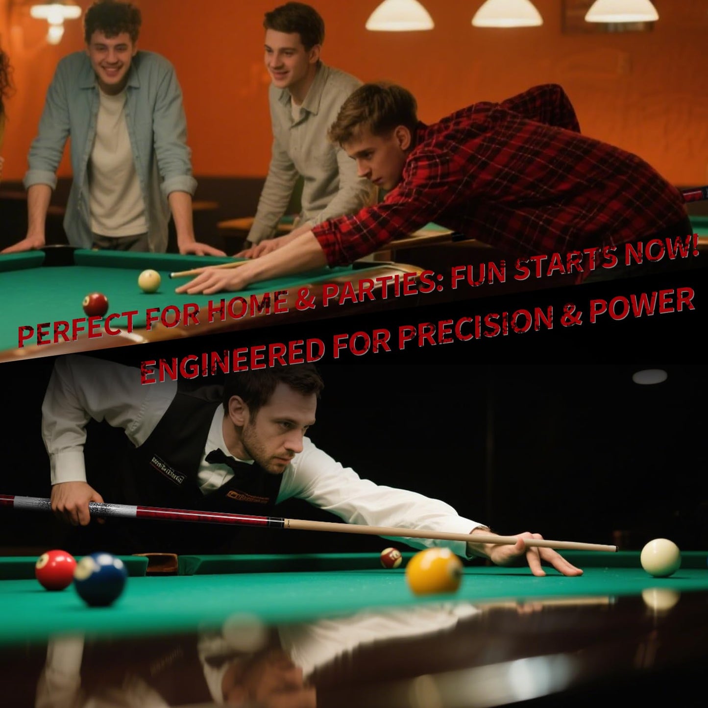 Kmise 58" Low-Deflection Pool Cue