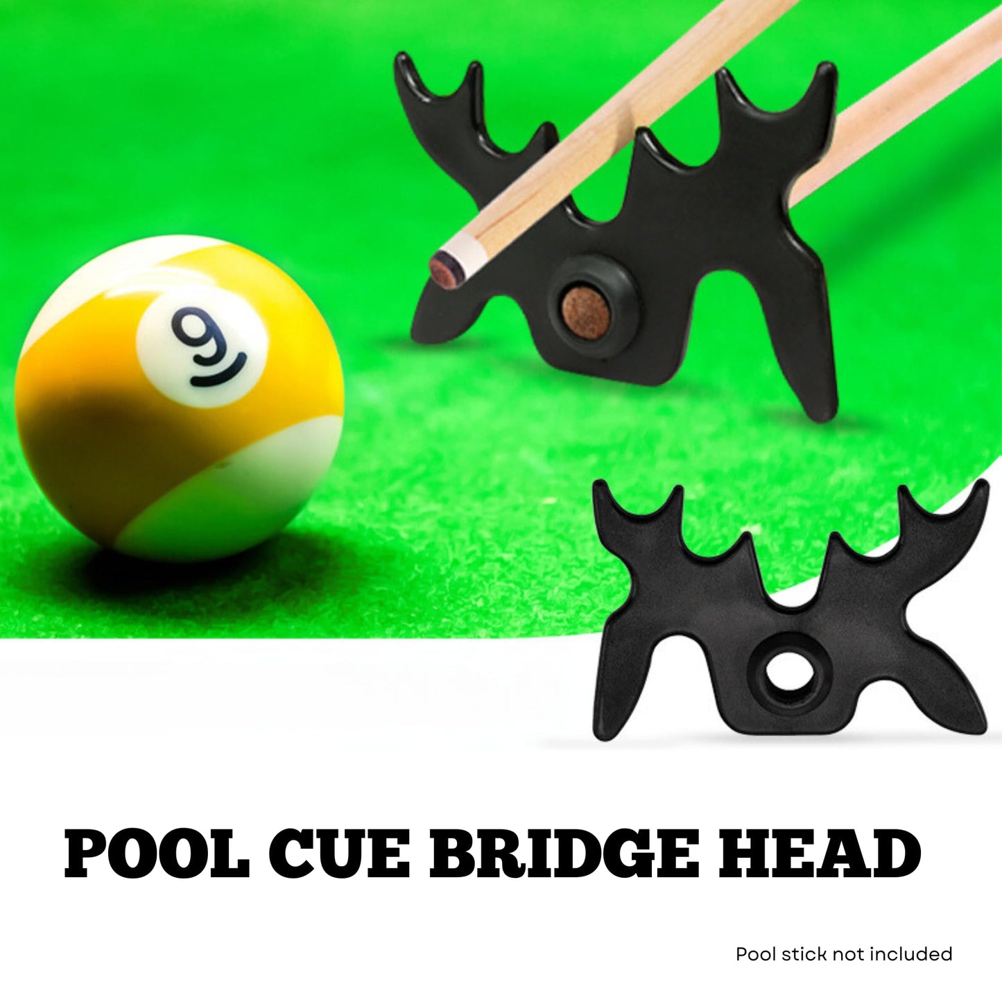 Slip-On Portable Moosehead Bridge Cue Rest