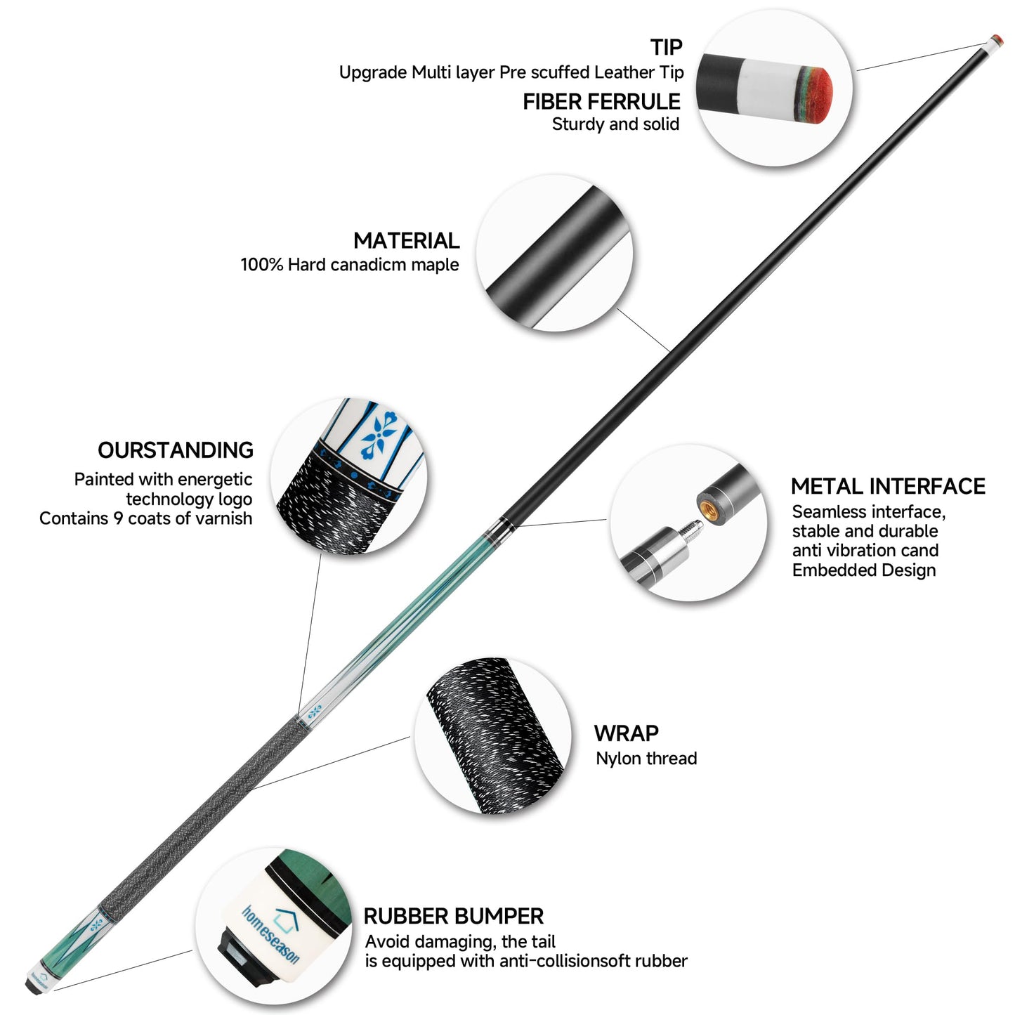 HomeSeason 58" Pool Cue