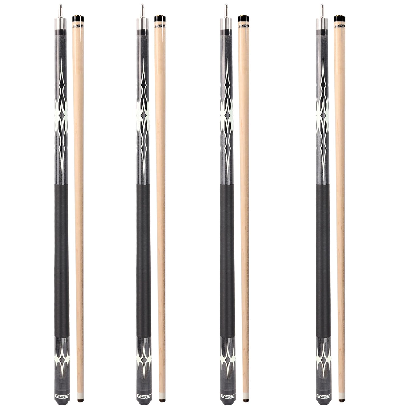 GSE 58" 2-Piece Maple Pool Cue – 18-21oz