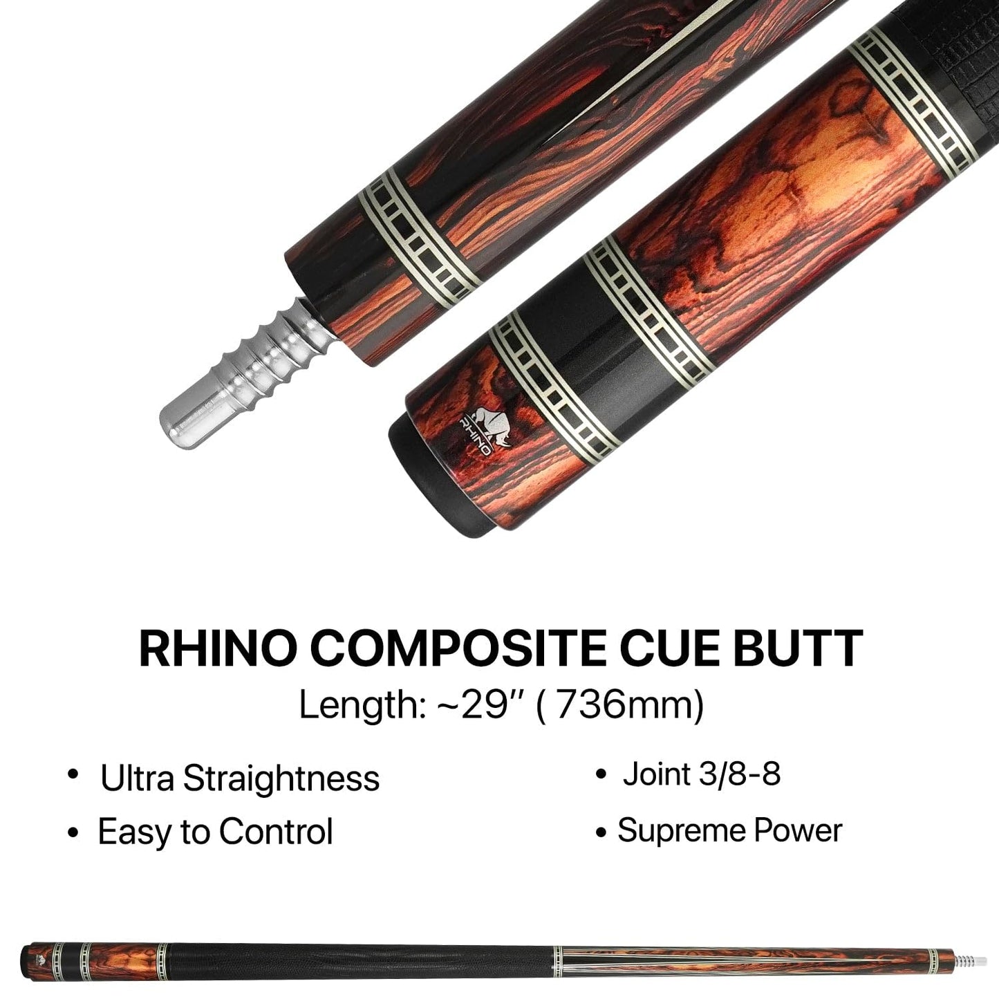 RHINO Retro Pool Cue