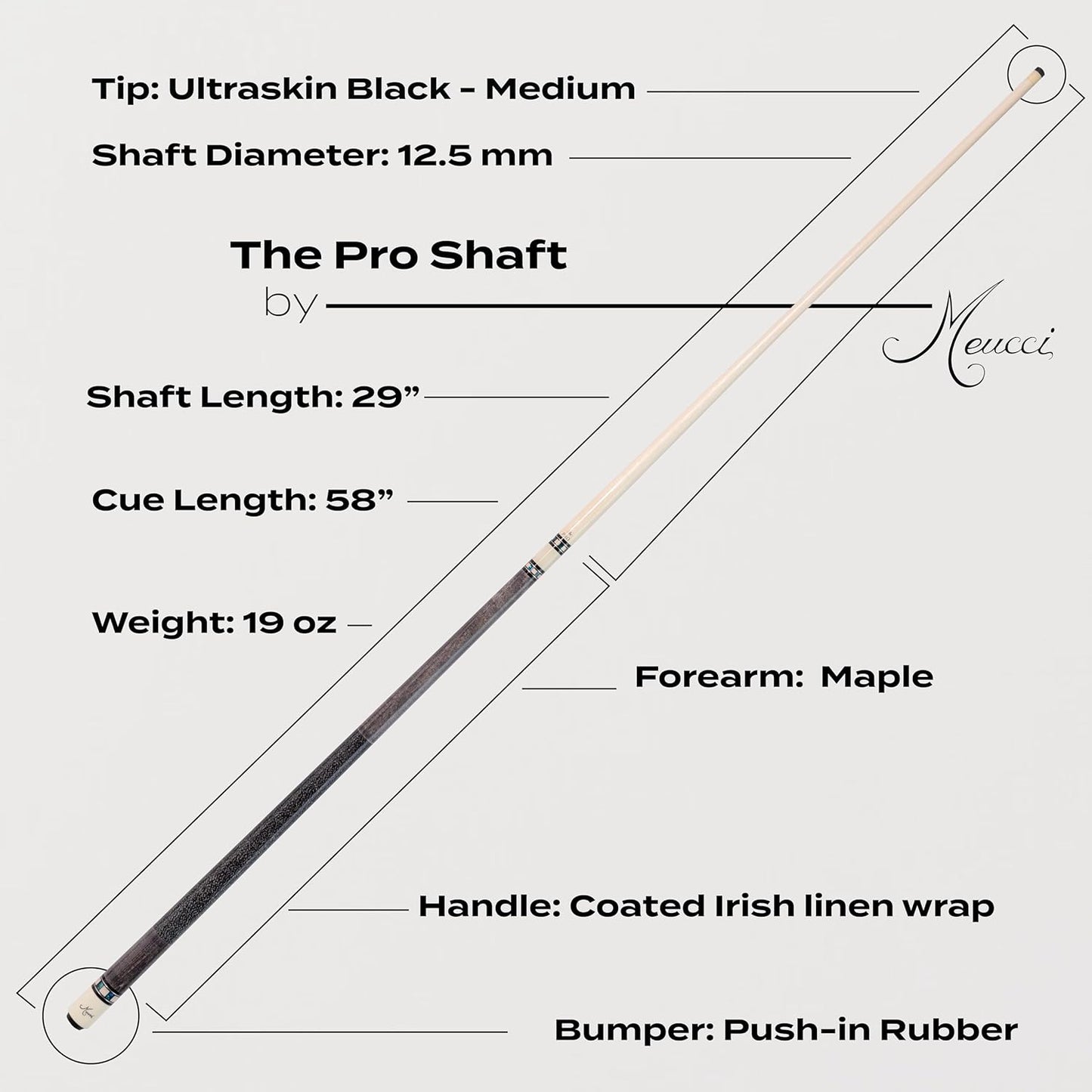 Meucci Merry Widow 19oz Pool Cue