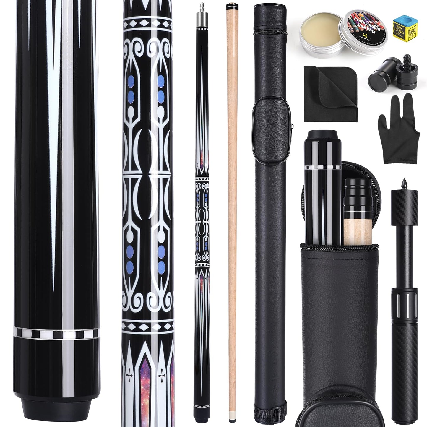 Premium 58" Pool Cue Set