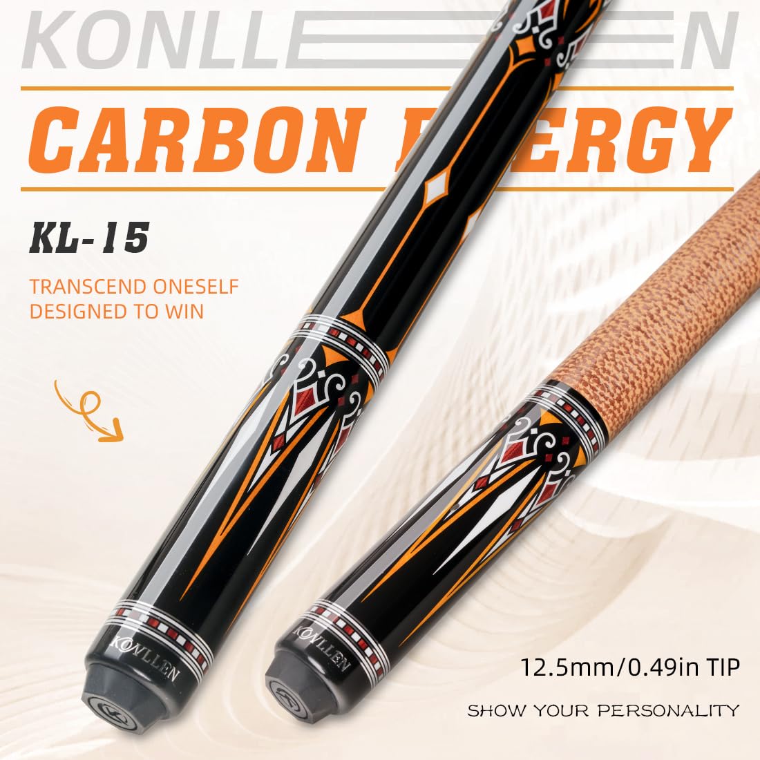 KONLLEN 58" Carbon Fiber Pool Cue