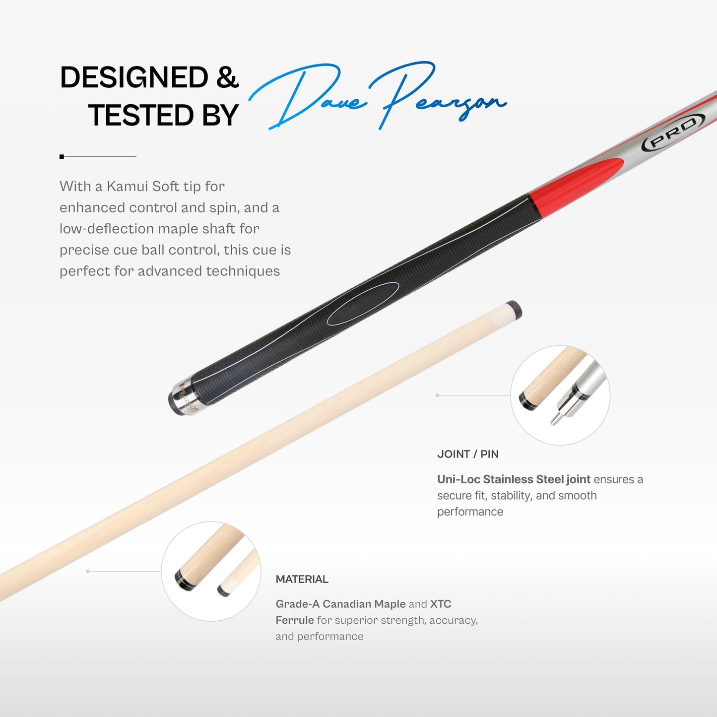 PEARSON Pro Series Pool Cue 58"