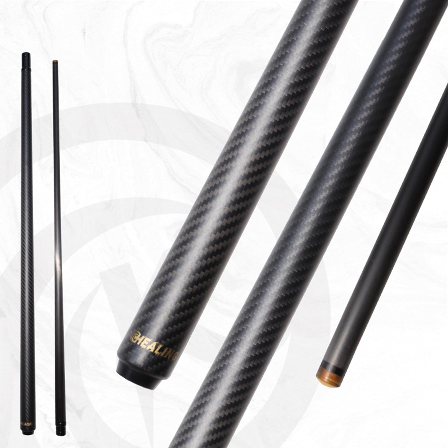 OKHEALING 58" Carbon Fiber Pool Cue