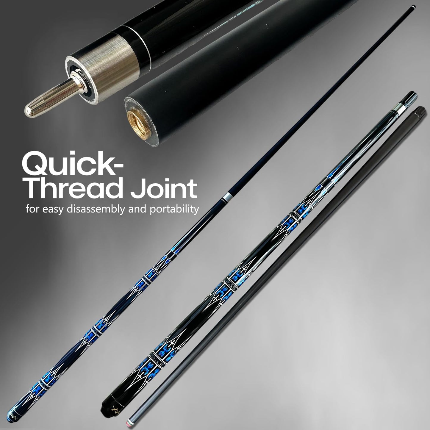 Tai Ba 2-Piece Pool Cue 58"