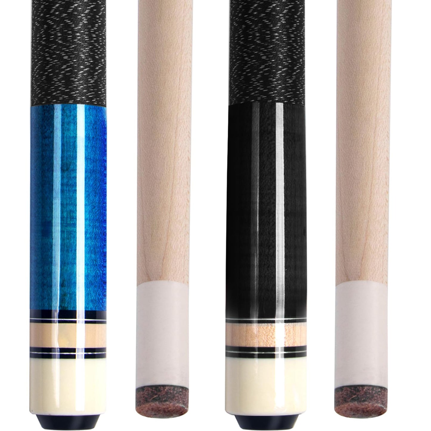 AKLOT 4x 58" Maple Pool Cues