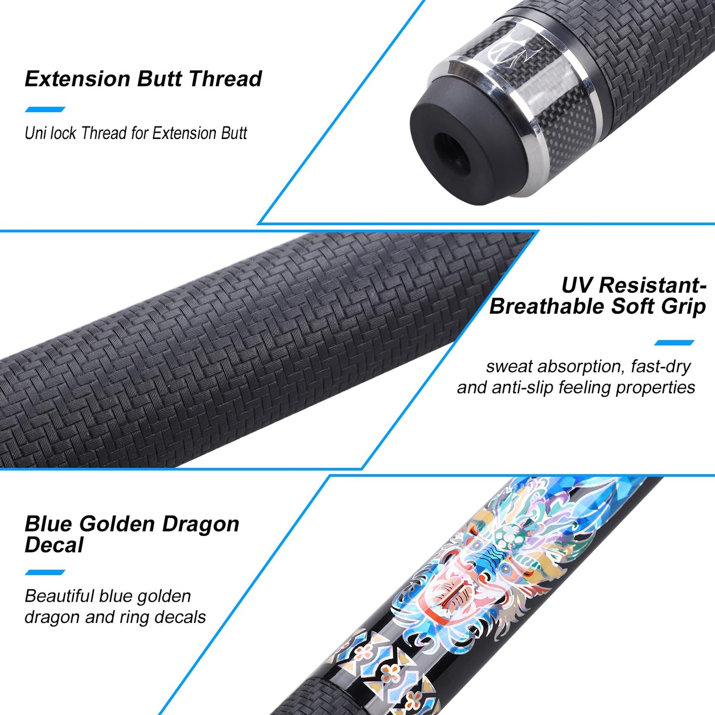 CROWN ME Carbon Fiber Pool Cue 20oz