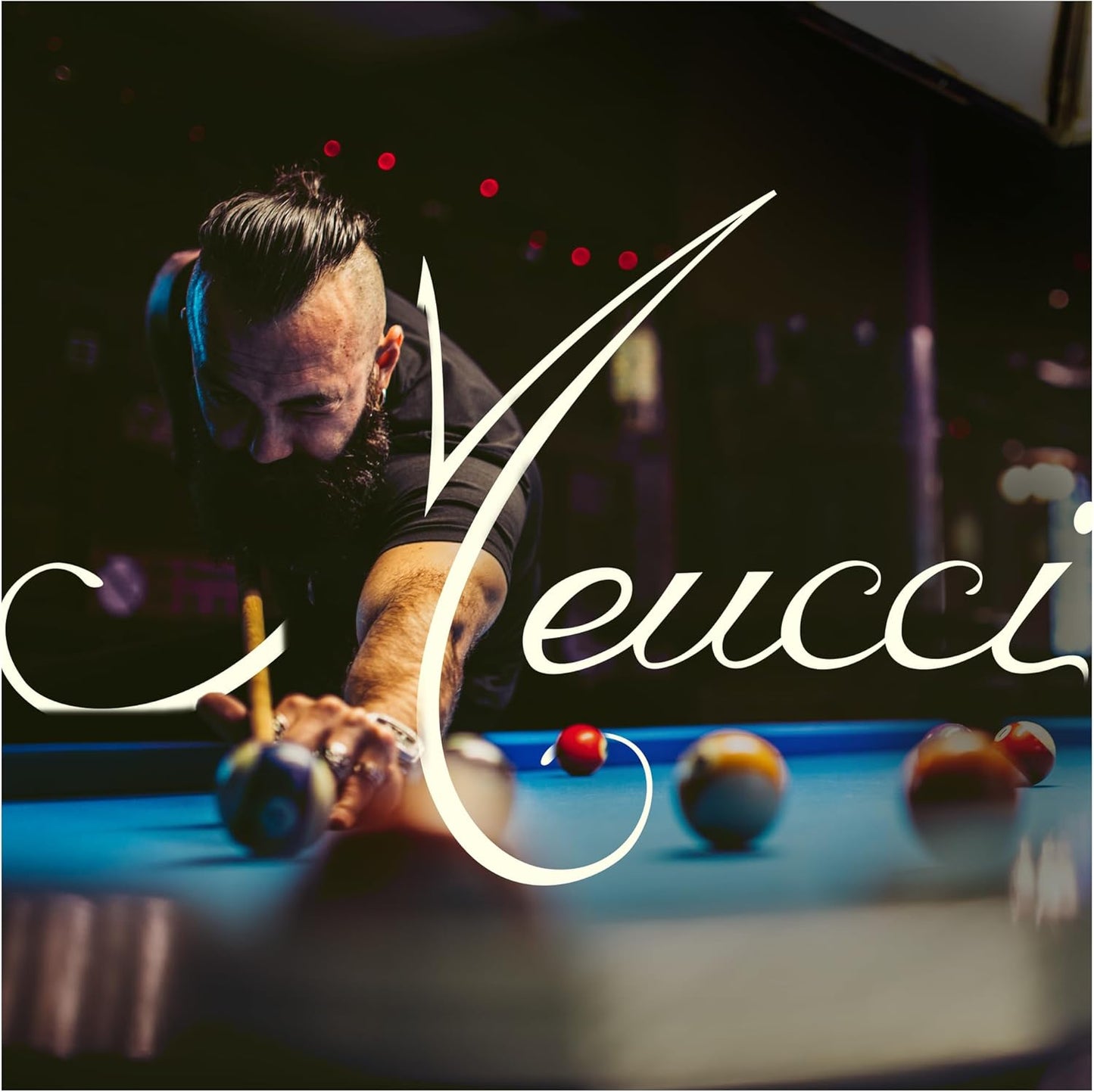 Meucci Rainbow Stain Pool Cue 19oz