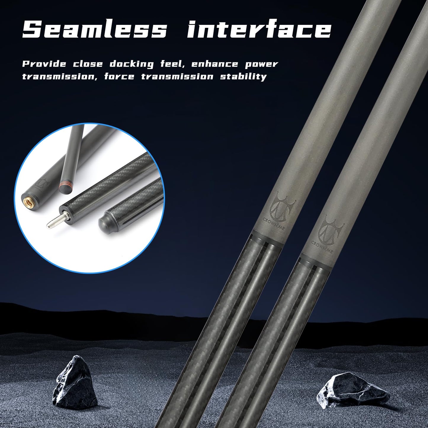 CROWN ME Carbon Fiber Pool Cue