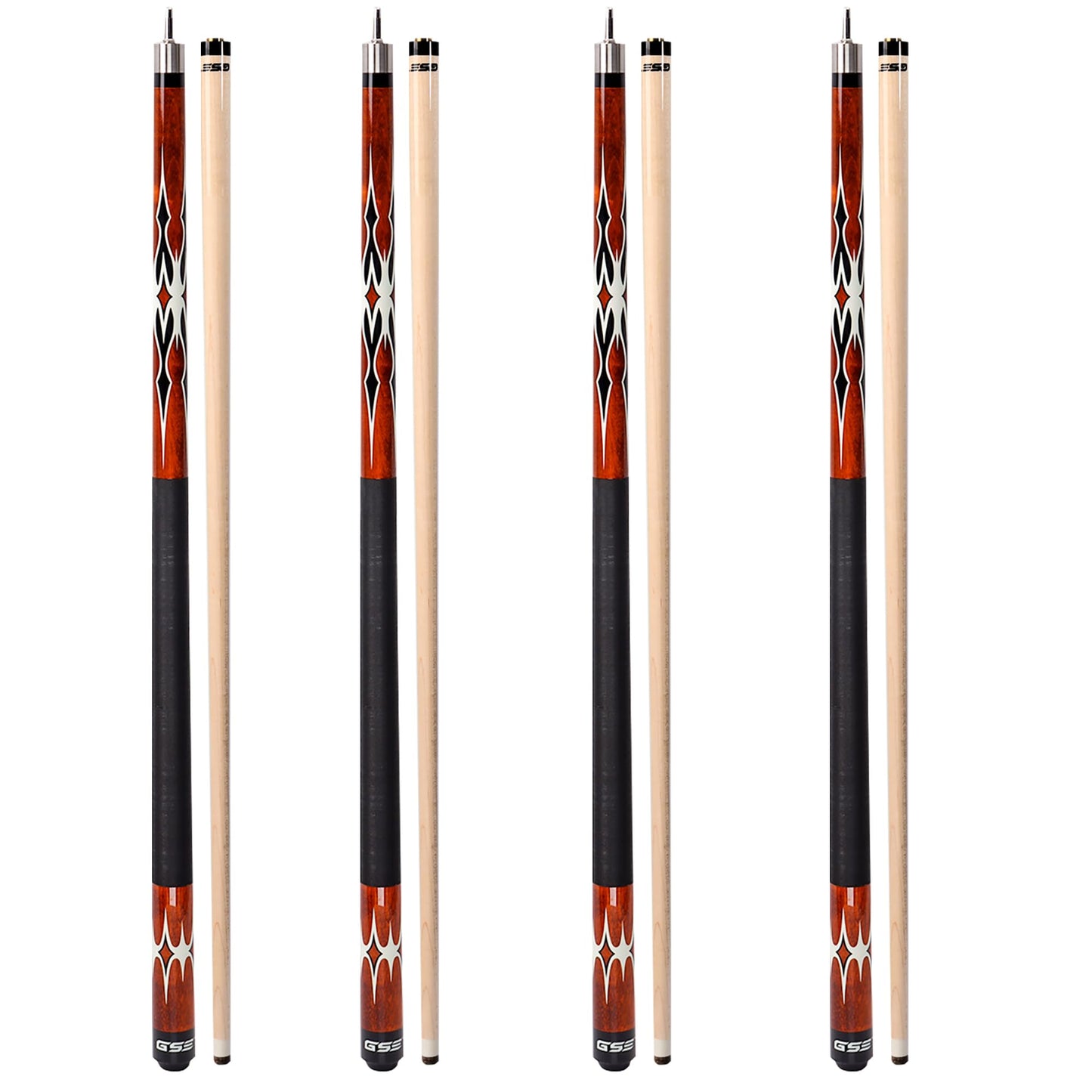 GSE 58" 2-Piece Maple Pool Cue – 18-21oz