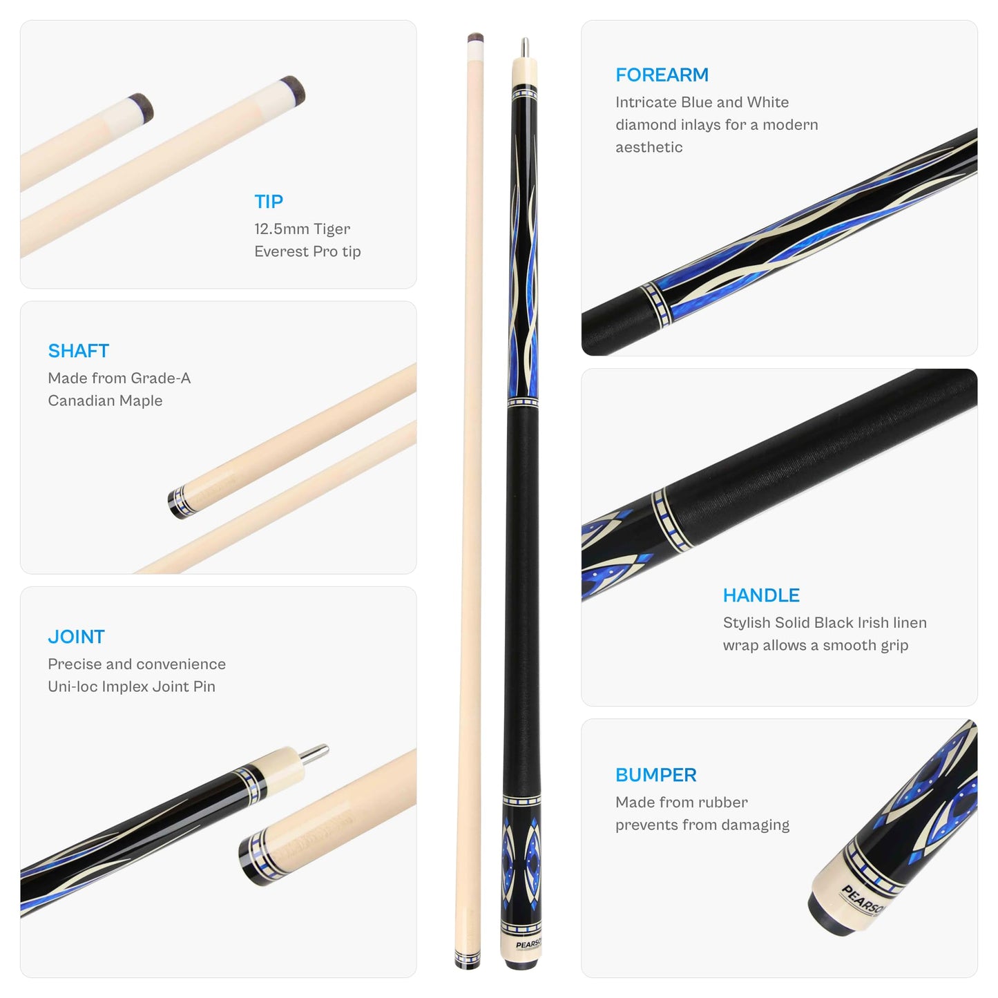 PEARSON Prestige 58" Maple Pool Cue