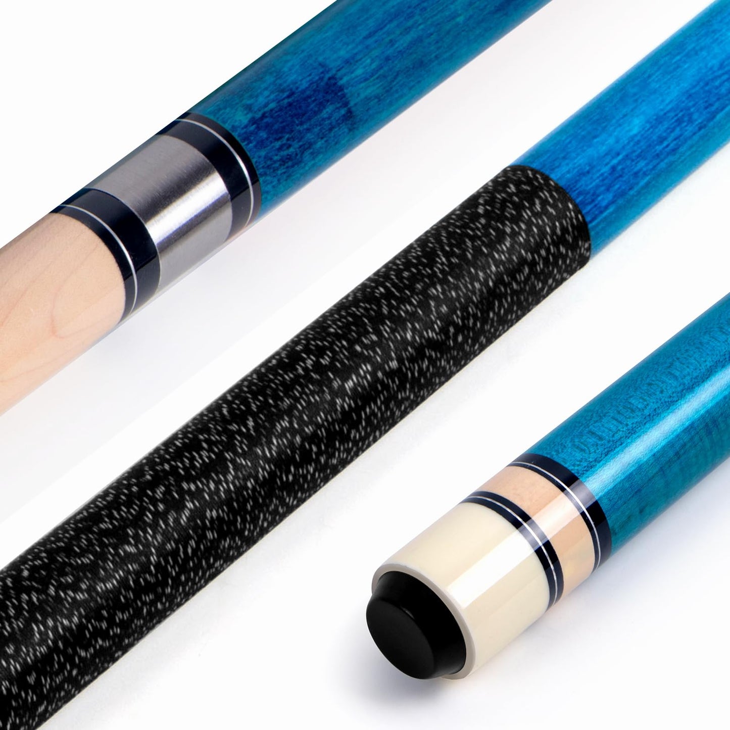 AKLOT 4x 58" Maple Pool Cues