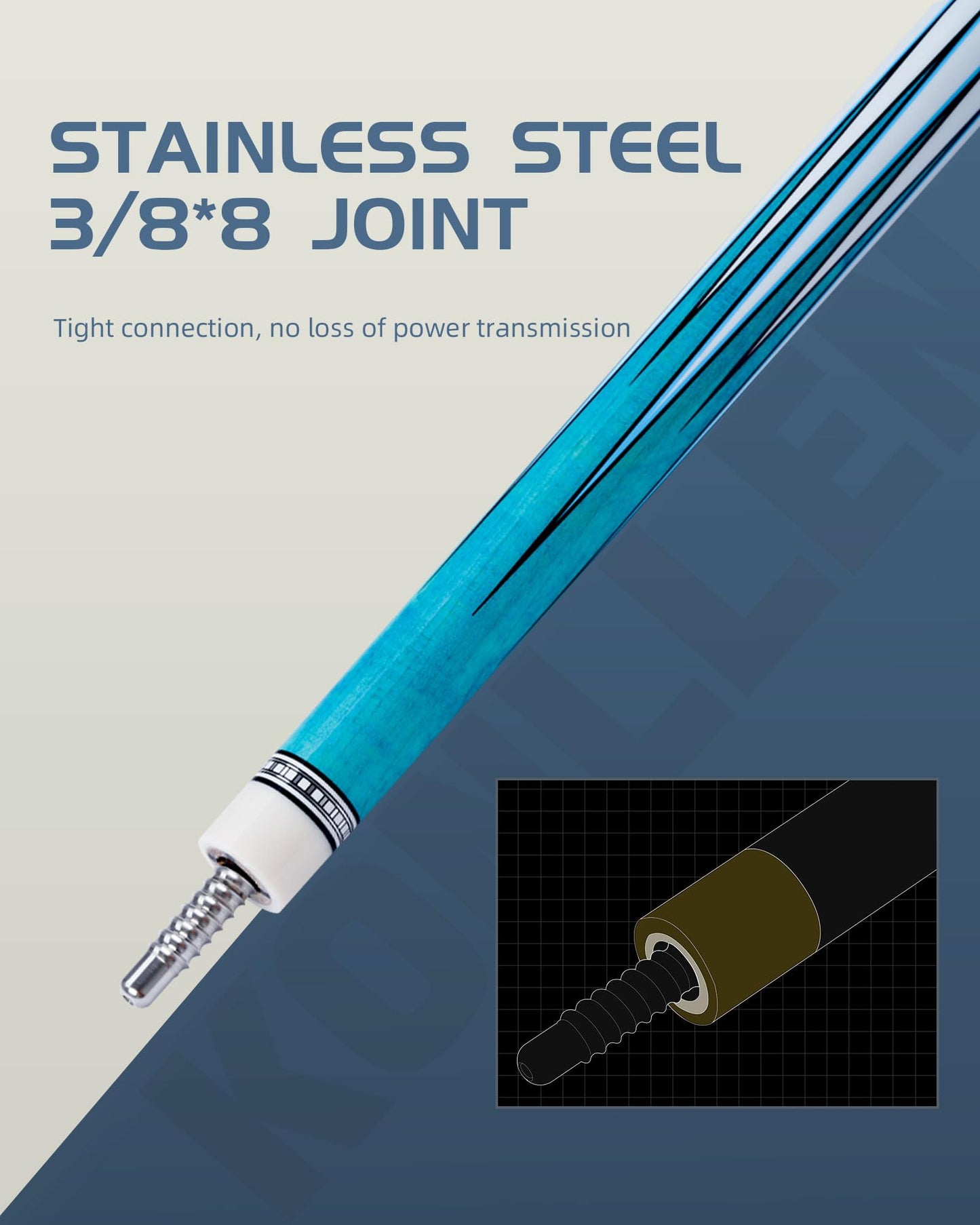 KONLLEN 58" Carbon Fiber Pool Cue