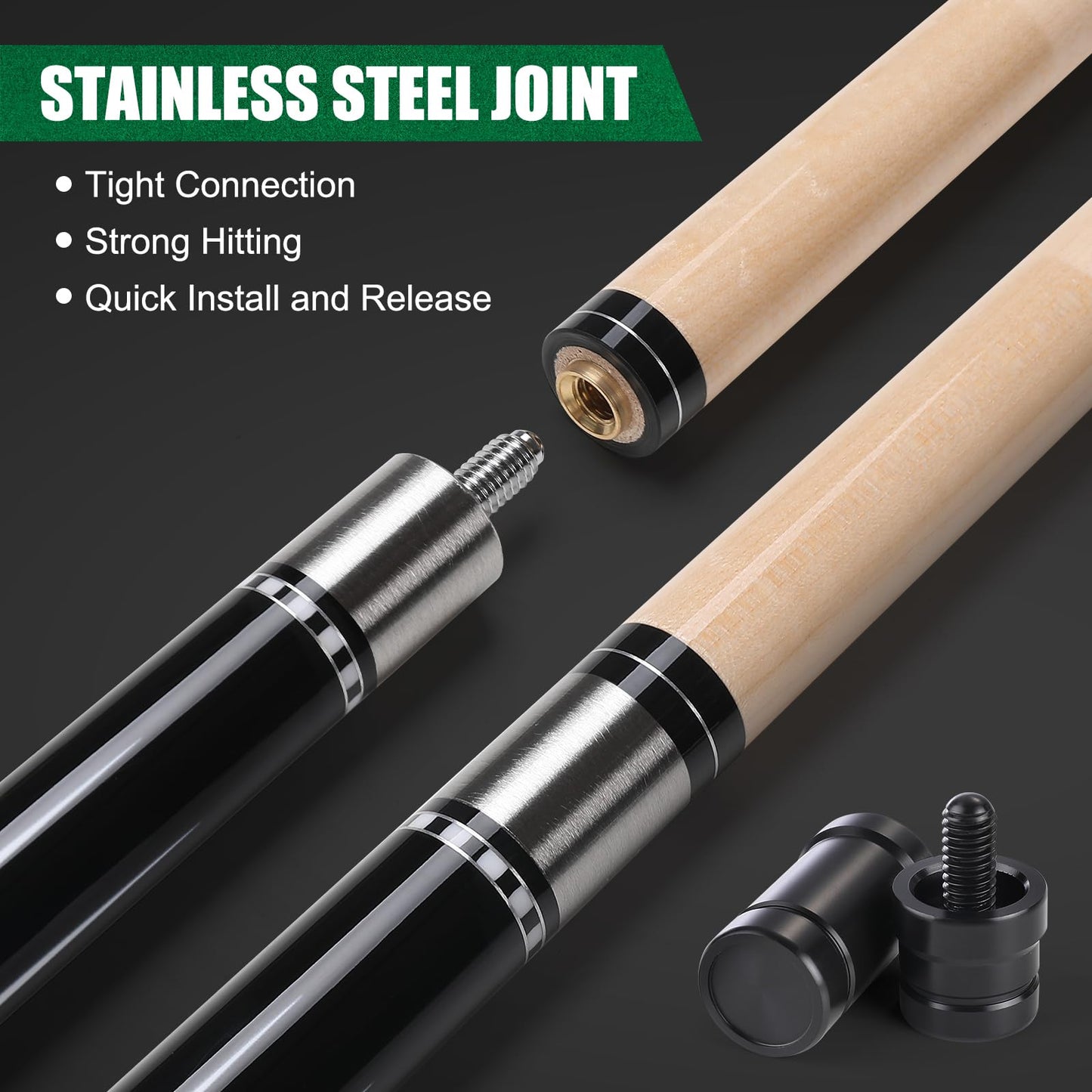 Premium 58" Pool Cue Set
