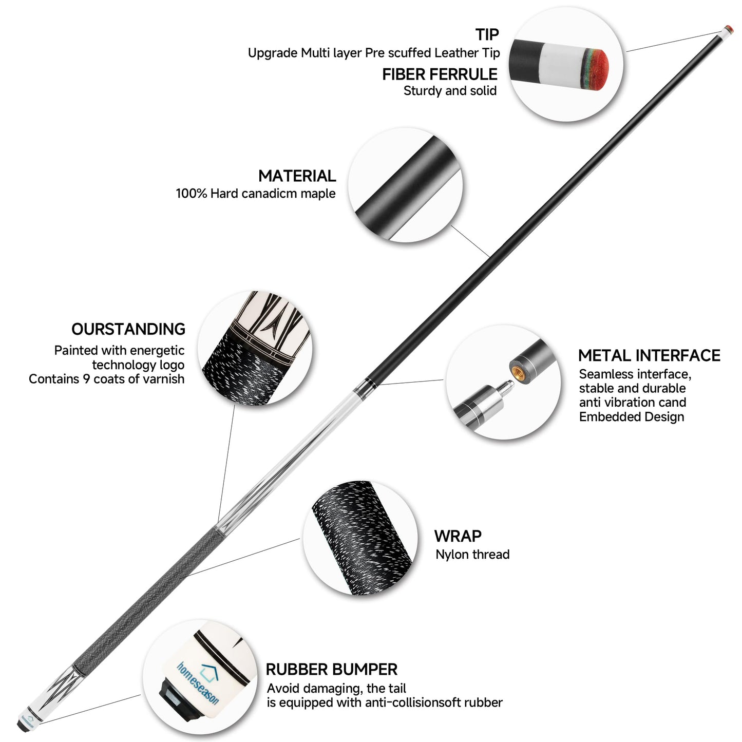 HomeSeason 58" Pool Cue