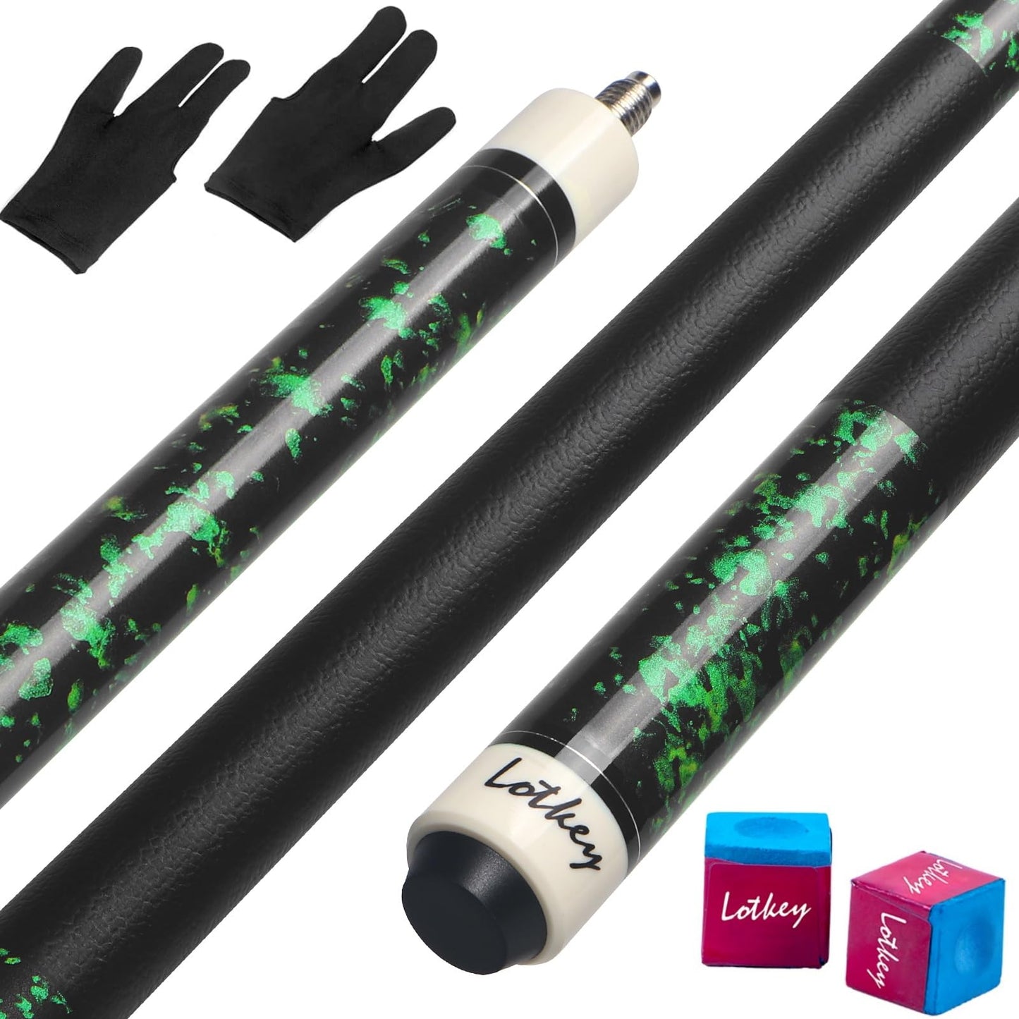 LOTKEY 4-Piece Pool Cue Set
