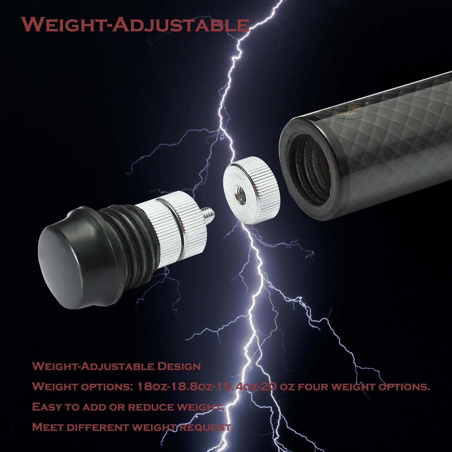 CROWN ME Carbon Fiber Pool Cue