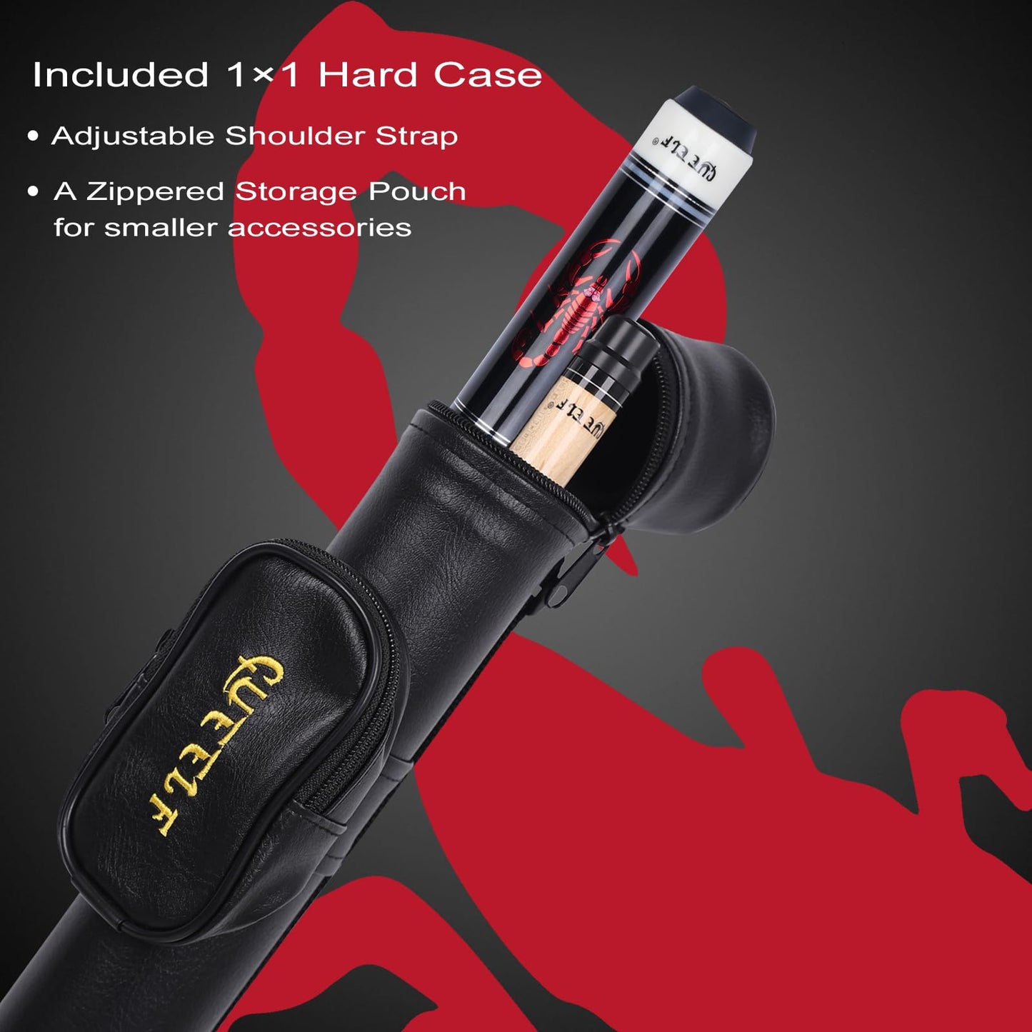 Scorpion 58" Maple Pool Cue 19.5-21oz