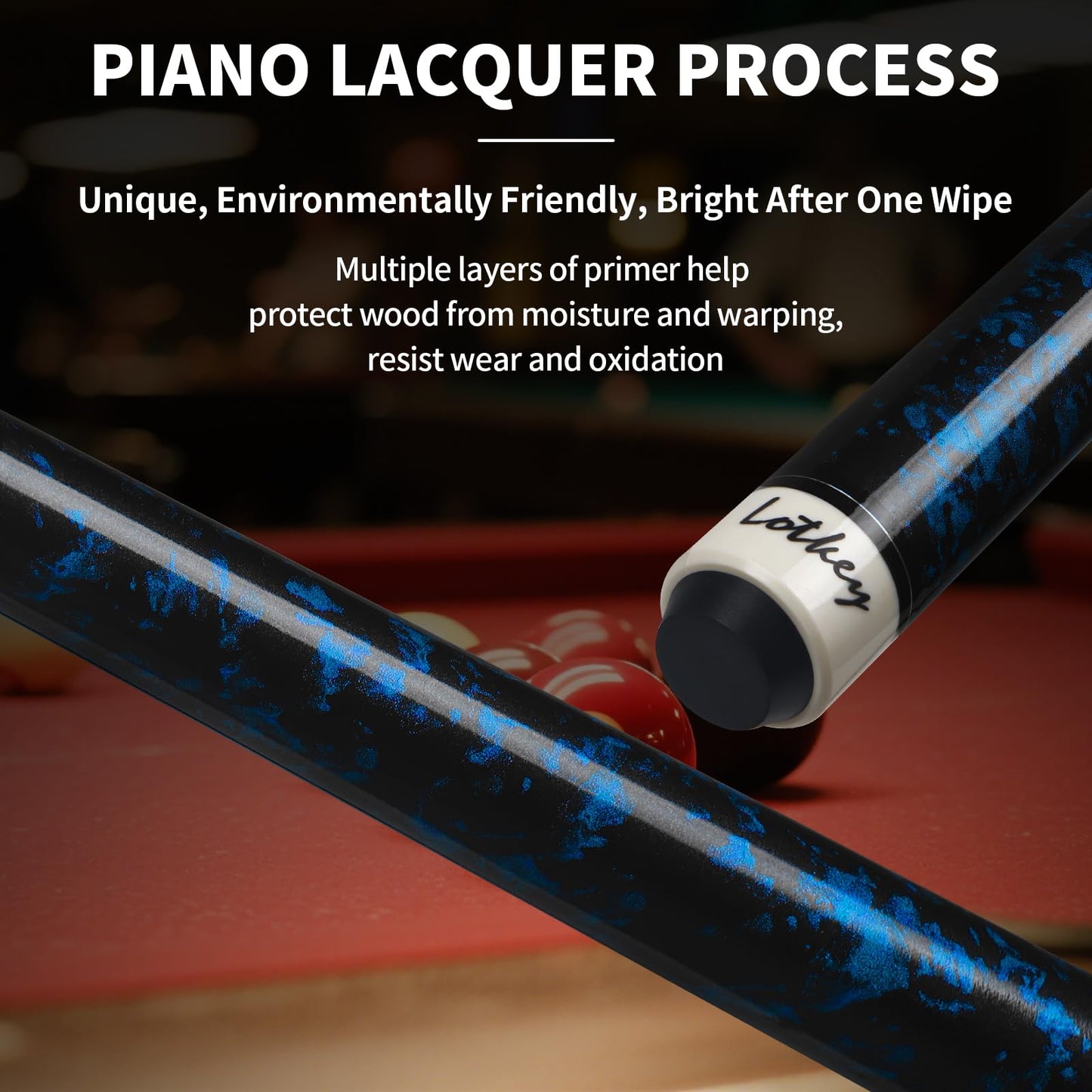 LOTKEY 4-Piece Pool Cue Set