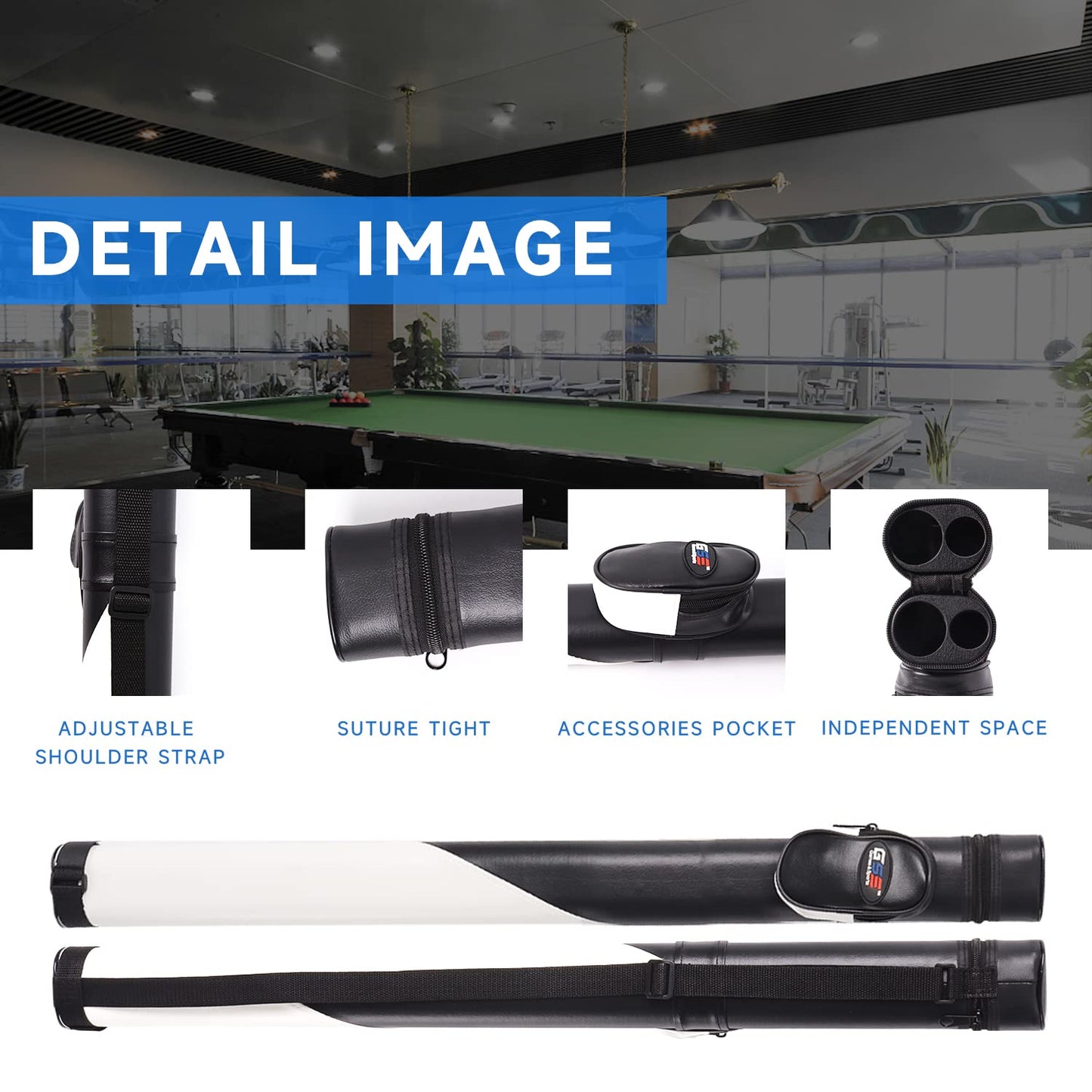 GSE Deluxe Hard Billiard Cue Case – 1x1