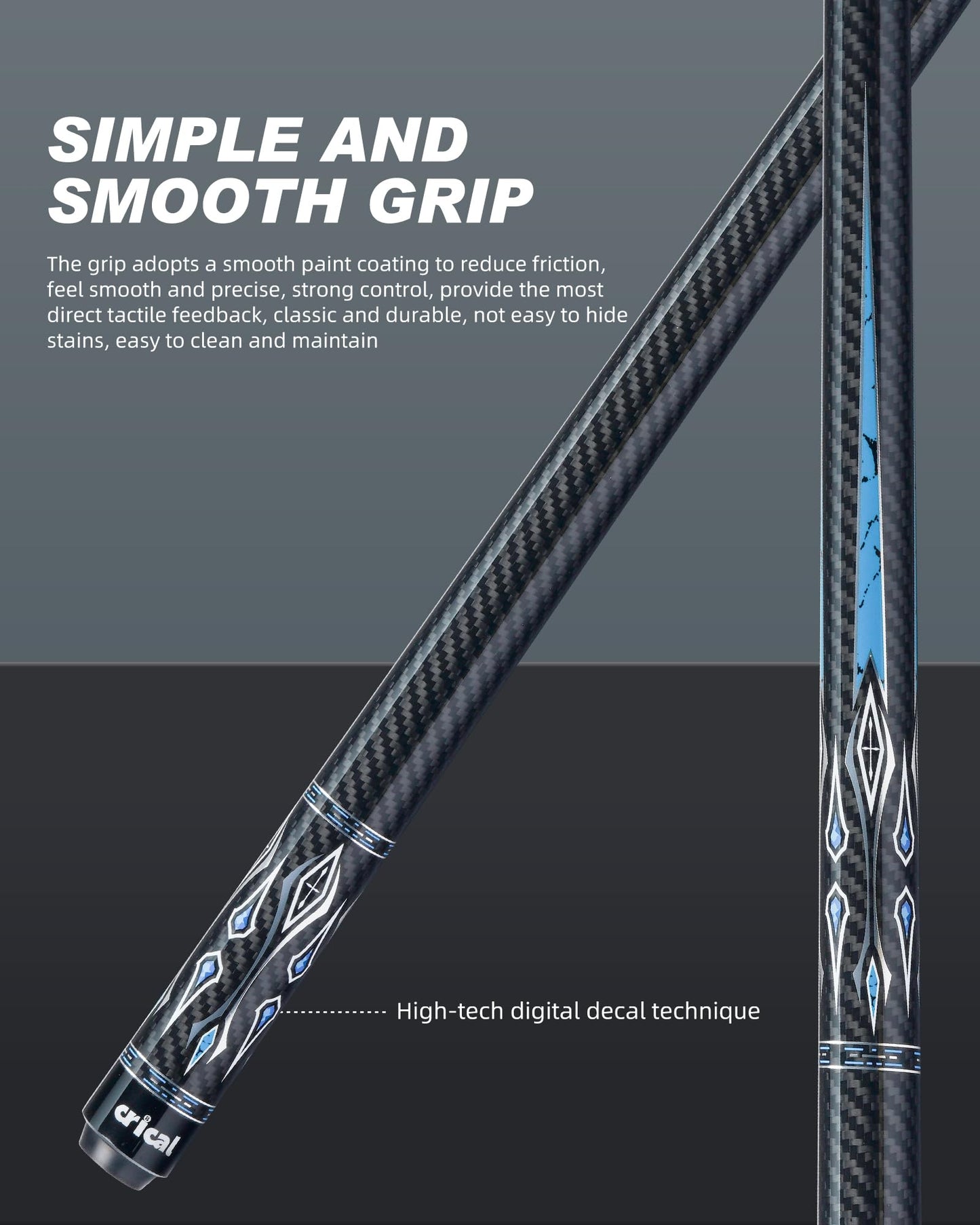 CRICAL 58" Carbon Fiber Pool Cue