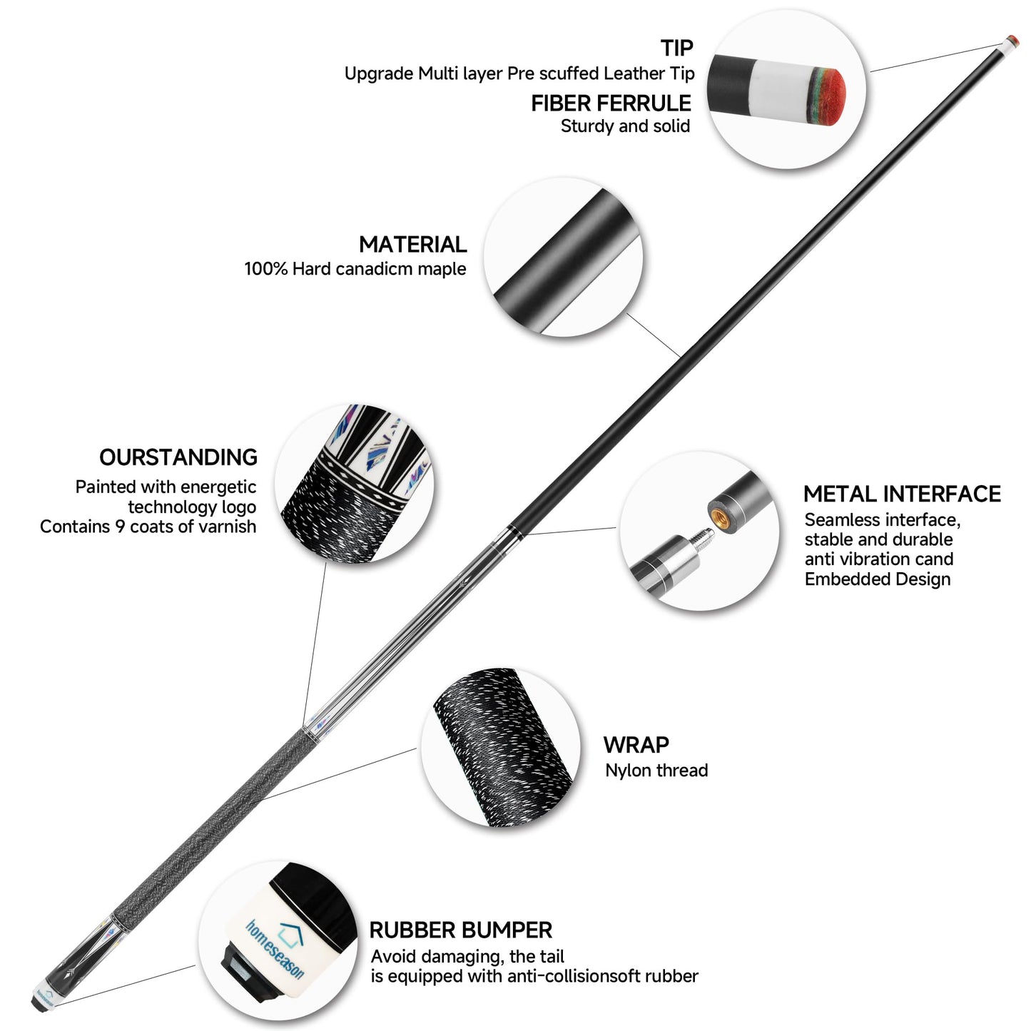 HomeSeason 58" Pool Cue