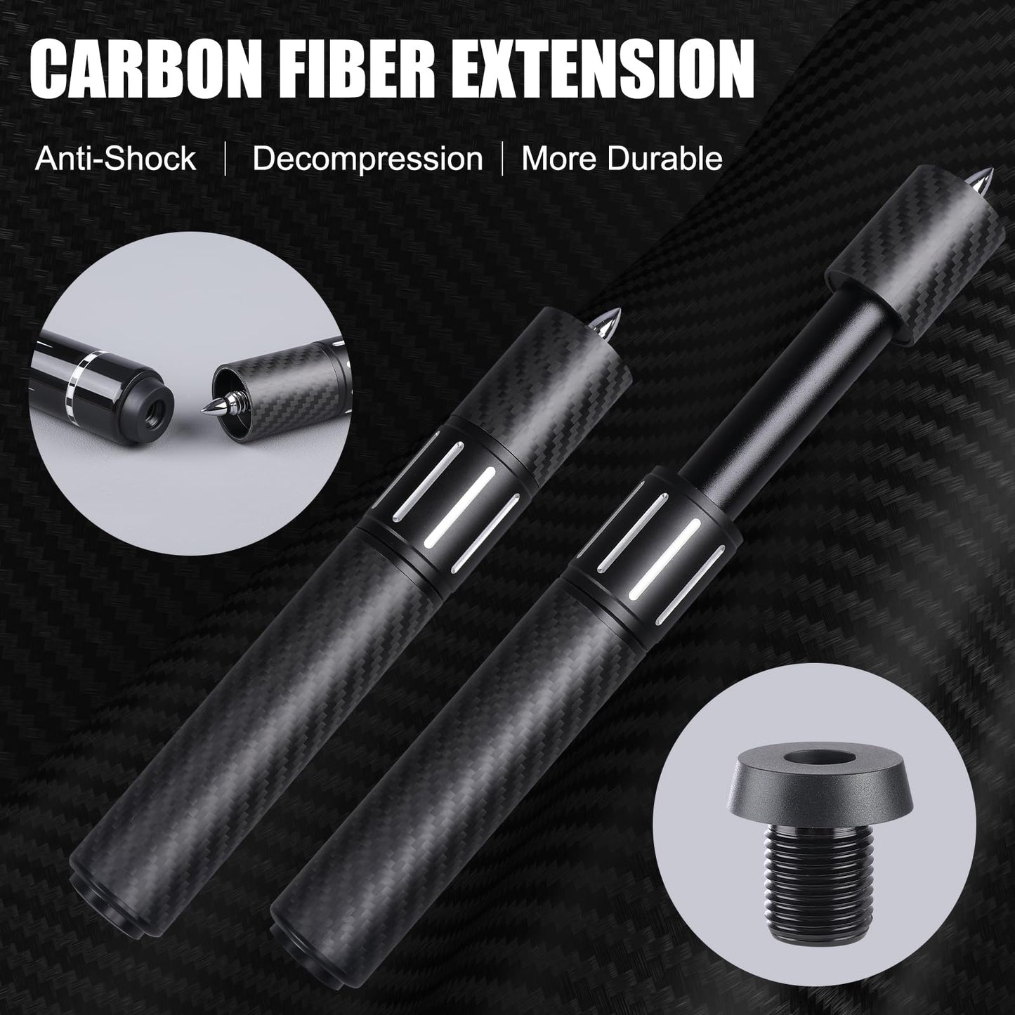 Premium 58" Pool Cue Set