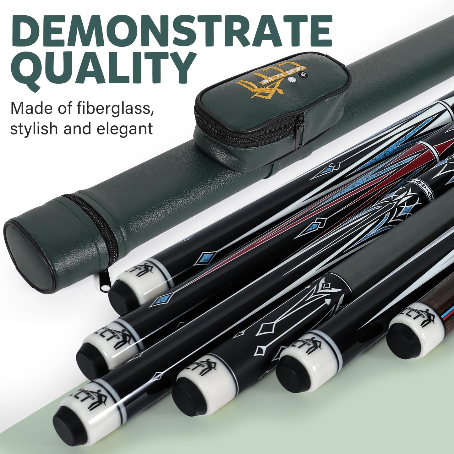 58" Maple 2-Piece Pool Cue – 18–21oz