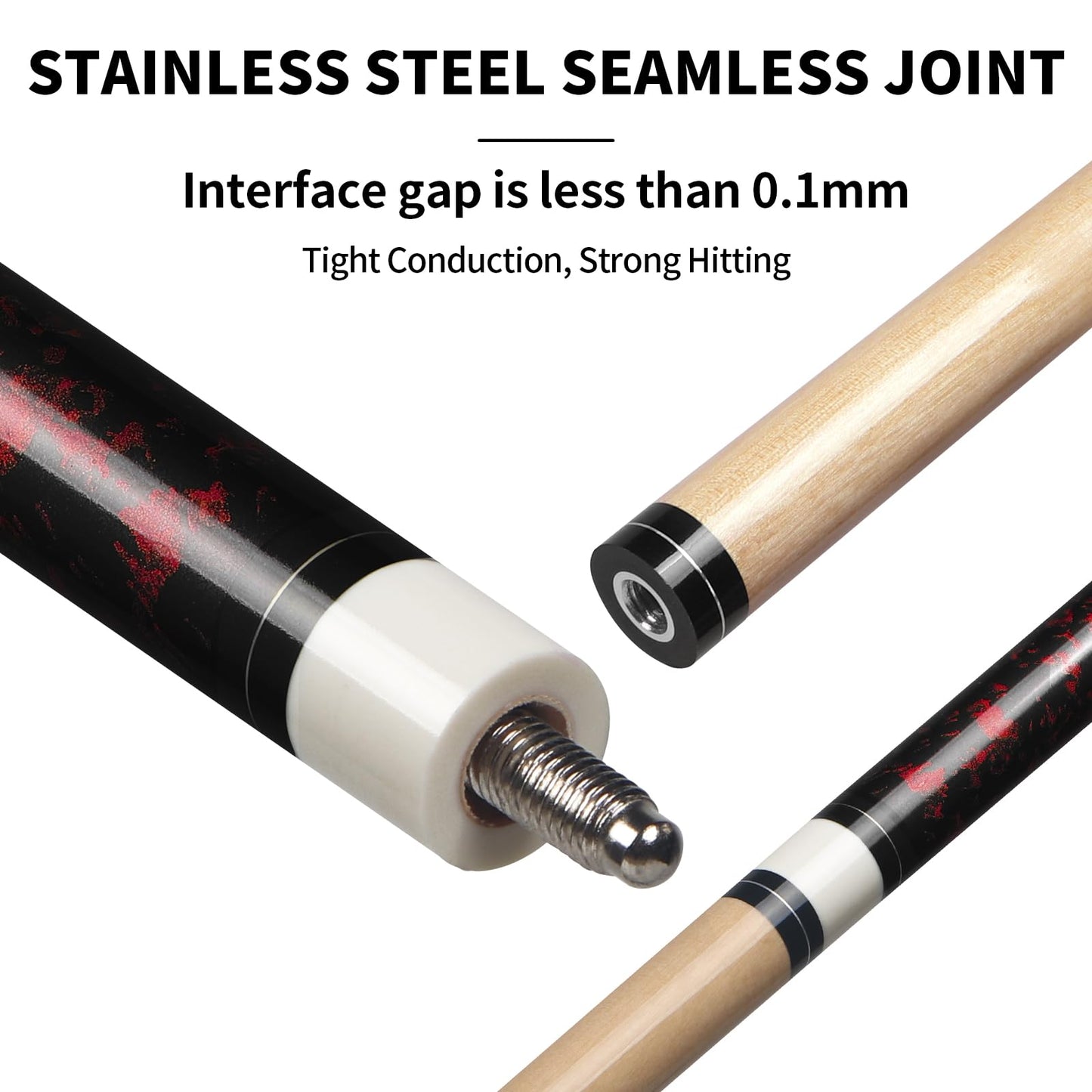 LOTKEY 4-Piece Pool Cue Set