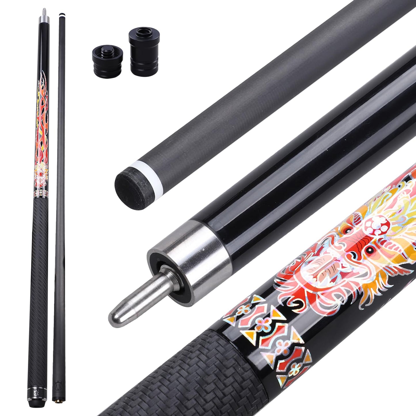 CROWN ME Carbon Fiber Pool Cue 20oz