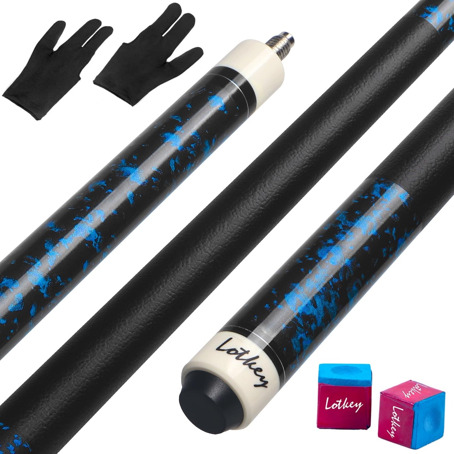 LOTKEY 4-Piece Pool Cue Set