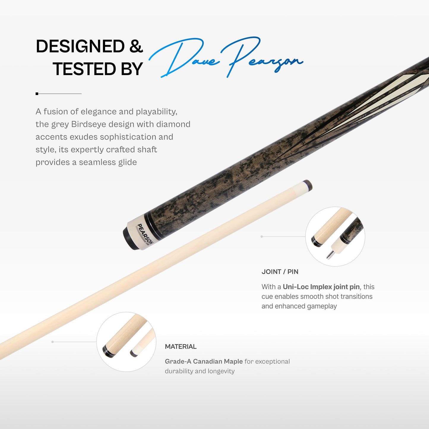 PEARSON Prestige 58" Maple Pool Cue