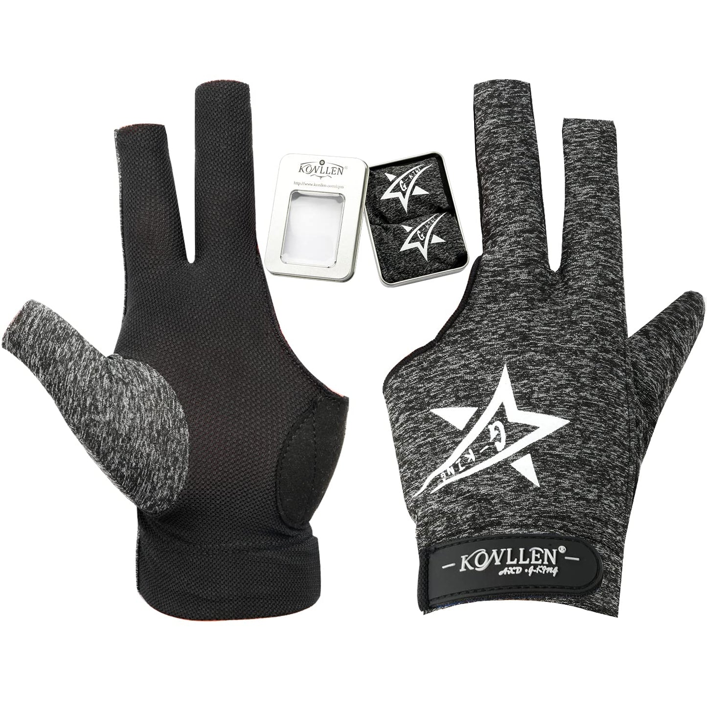 KONLLEN Adjustable Billiard Gloves