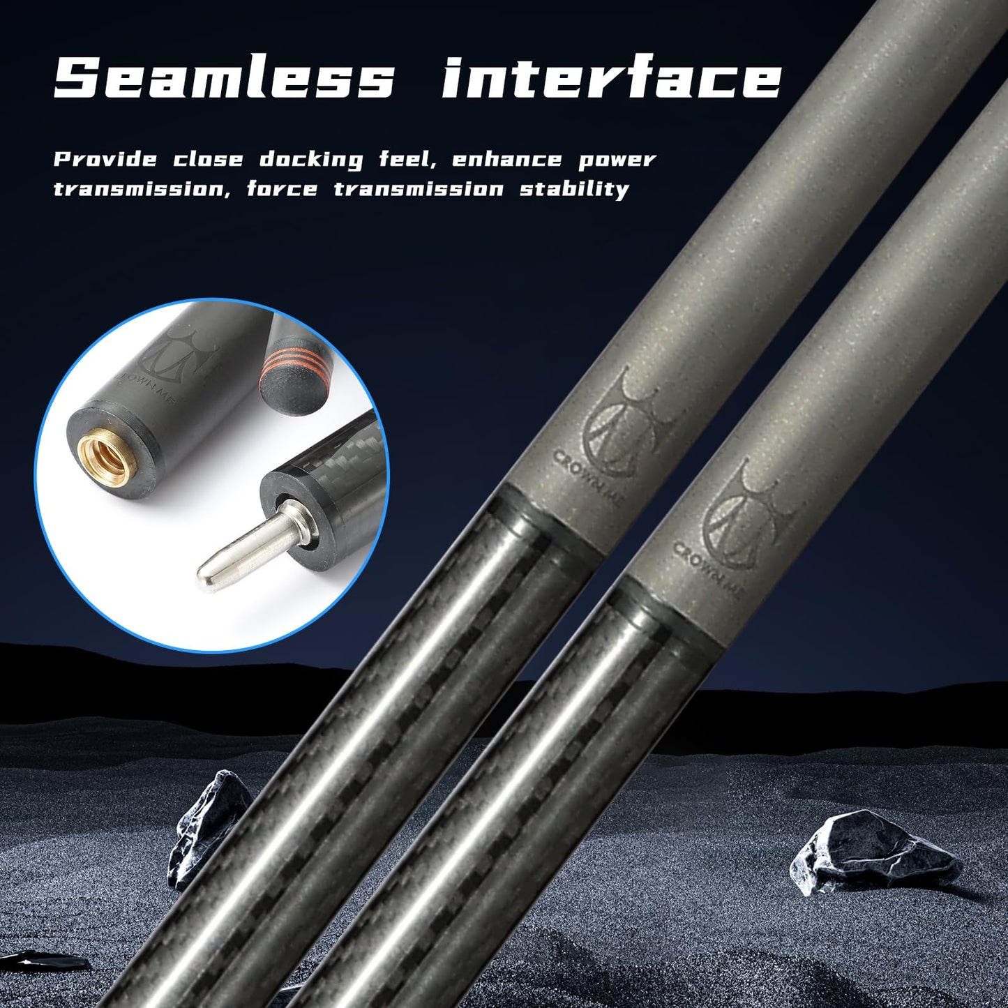 CROWN ME Carbon Fiber Pool Cue