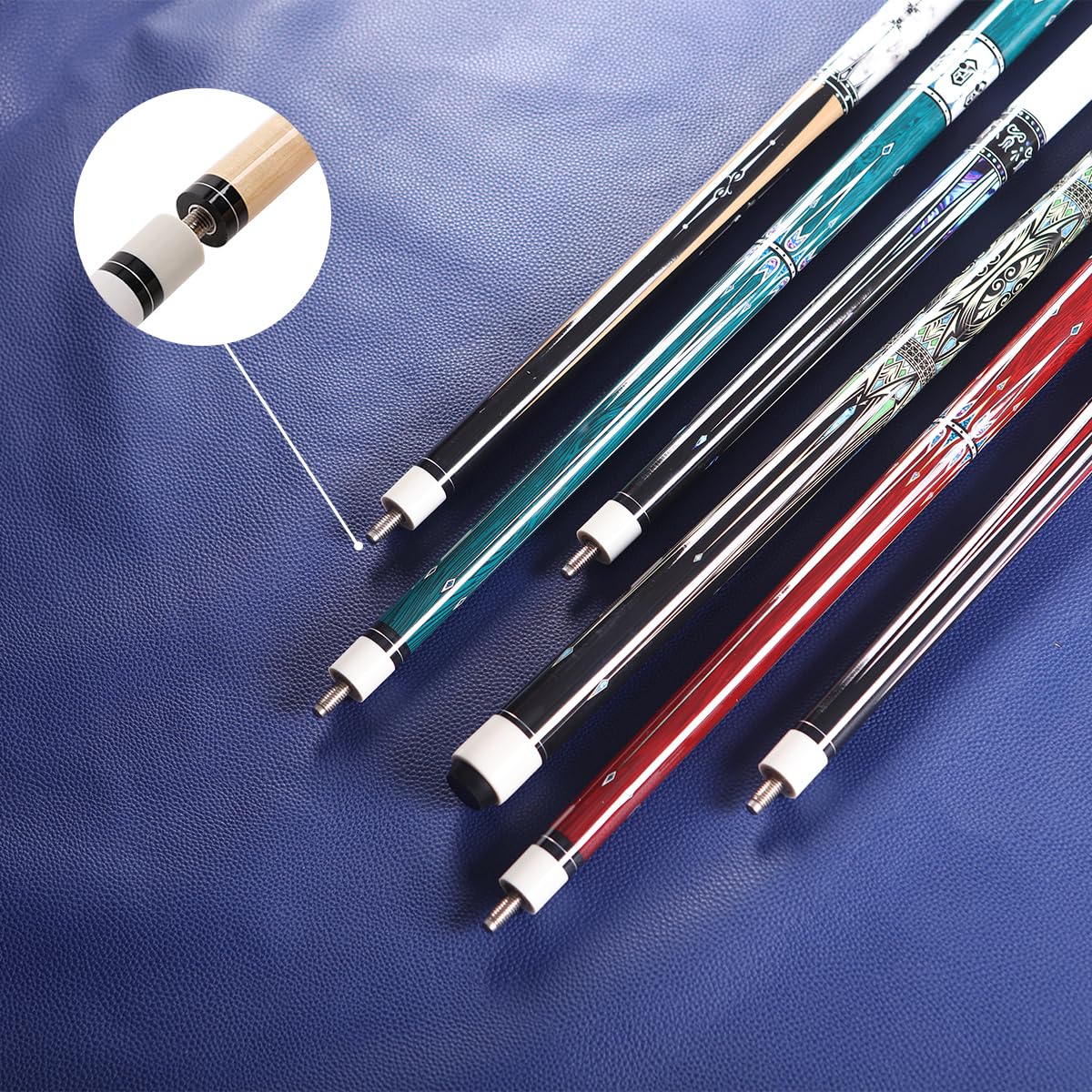 58" Canadian Maple Pool Cue – 13mm Tip